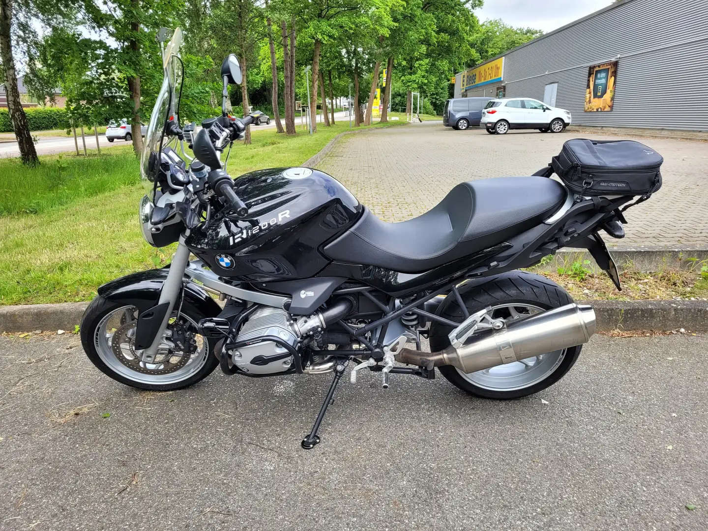 BMW R 1200 R ABS, ESP, Koffer, gr. Scheibe, Navi, Zusatzscheinw Schwarz - 1