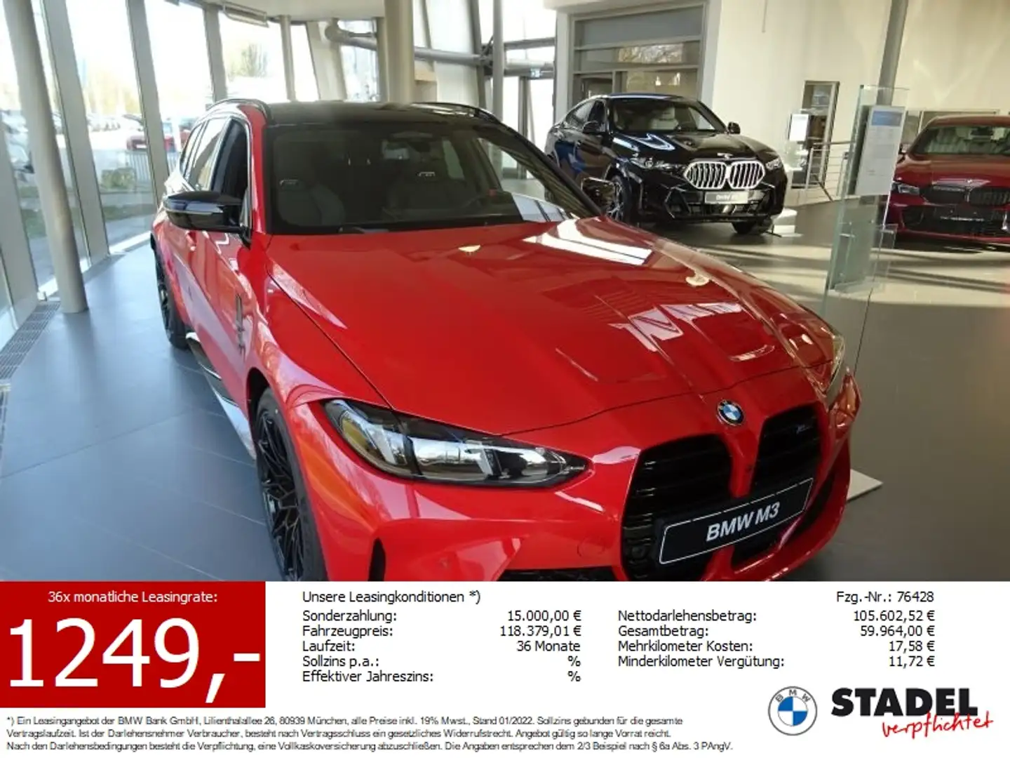 BMW M3 Competition Touring SONDERPREIS Rot - 1