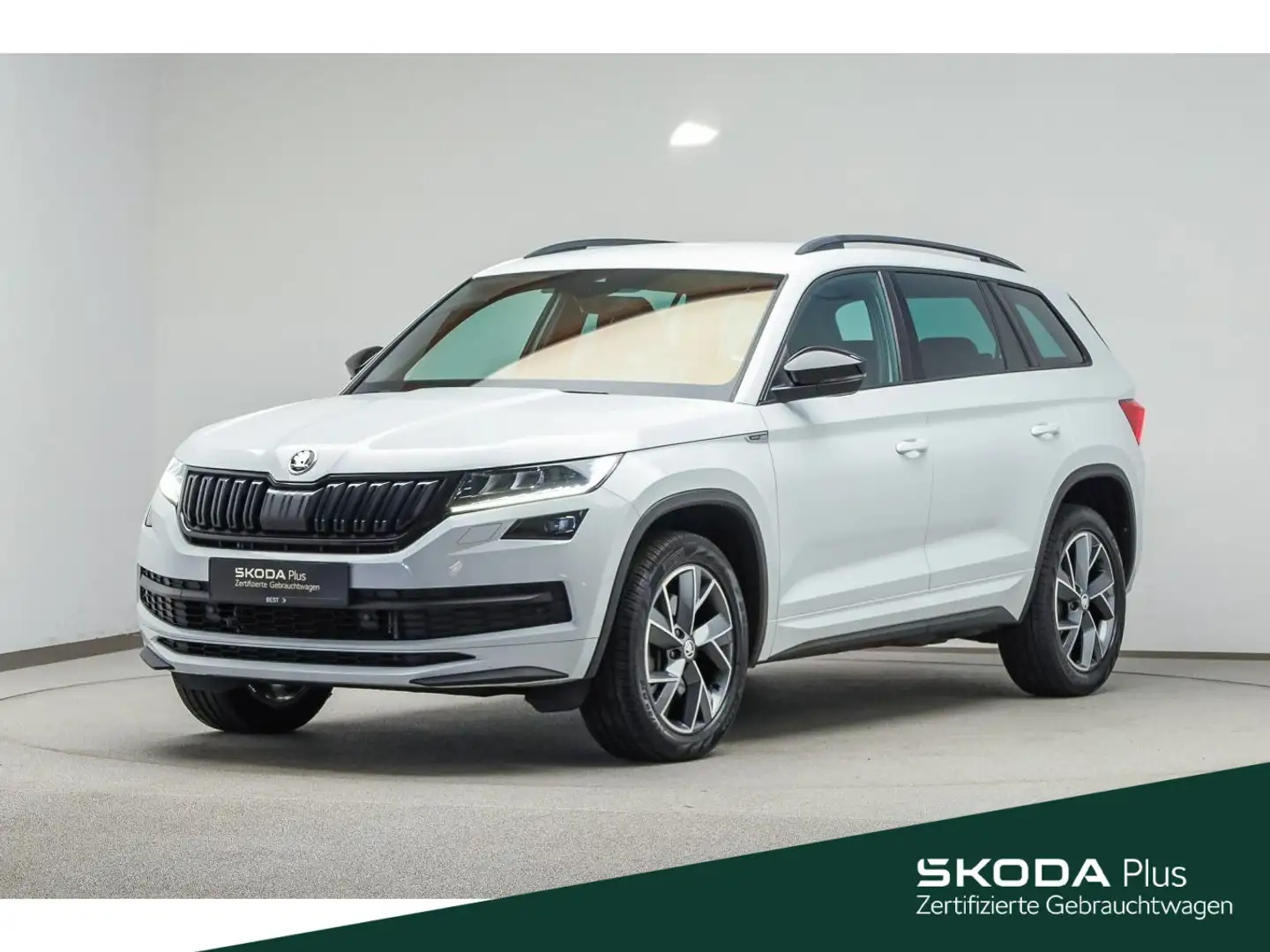 Skoda Kodiaq 2.0 TDI 4x4 DSG SPORTLINE*LED*AHK*KAMERA* Weiß - 1
