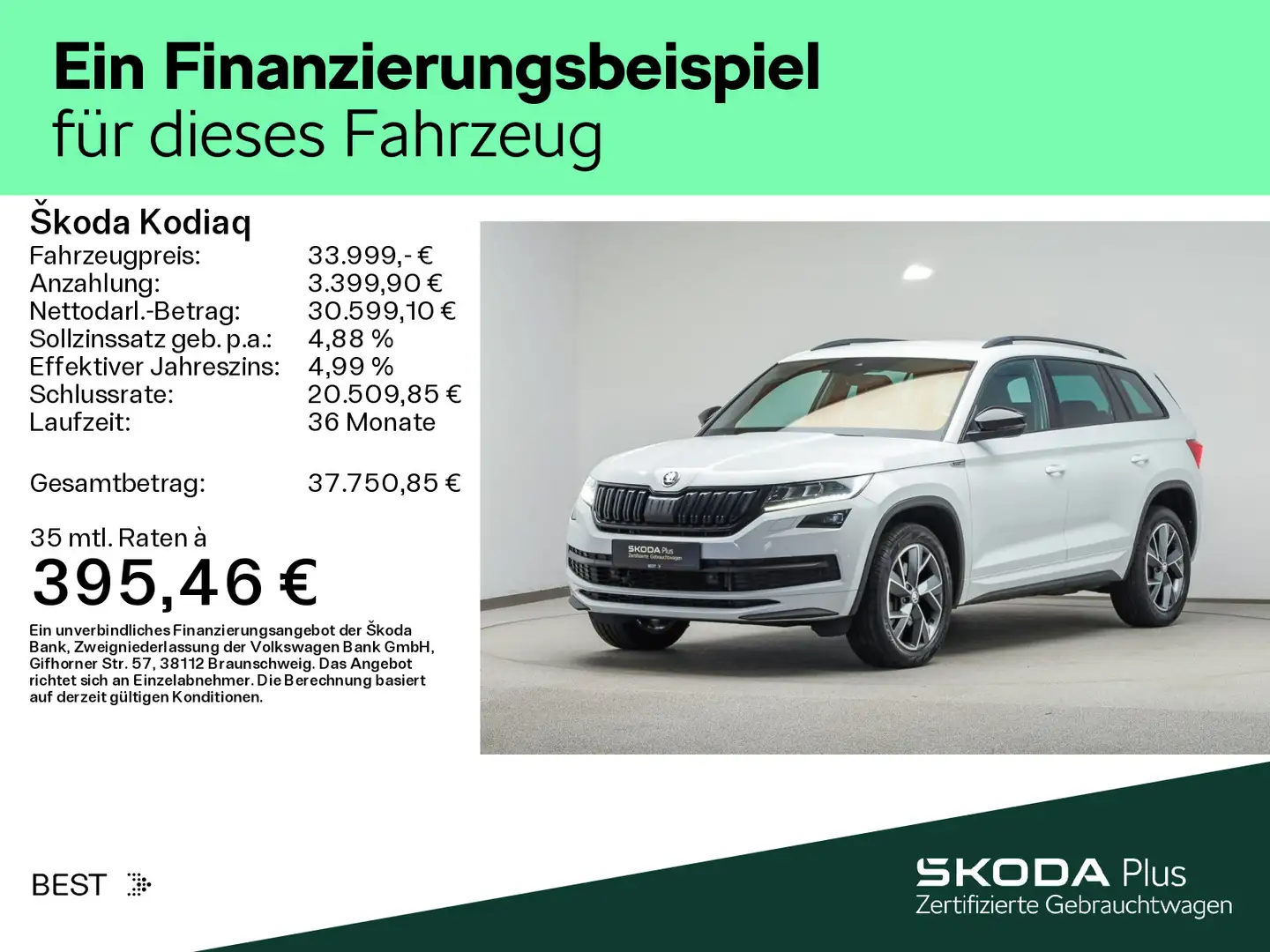 Skoda Kodiaq 2.0 TDI 4x4 DSG SPORTLINE*LED*AHK*KAMERA* Fehér - 2