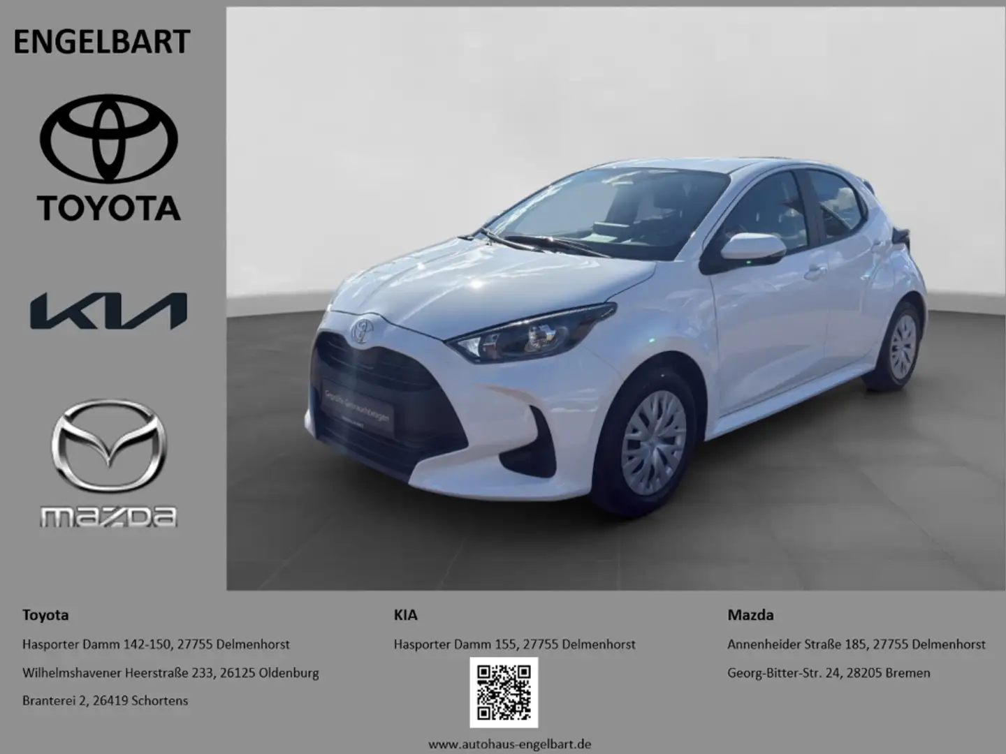 Toyota Yaris Hybrid Business Navi CarPlay Klimaautom Blanc - 1