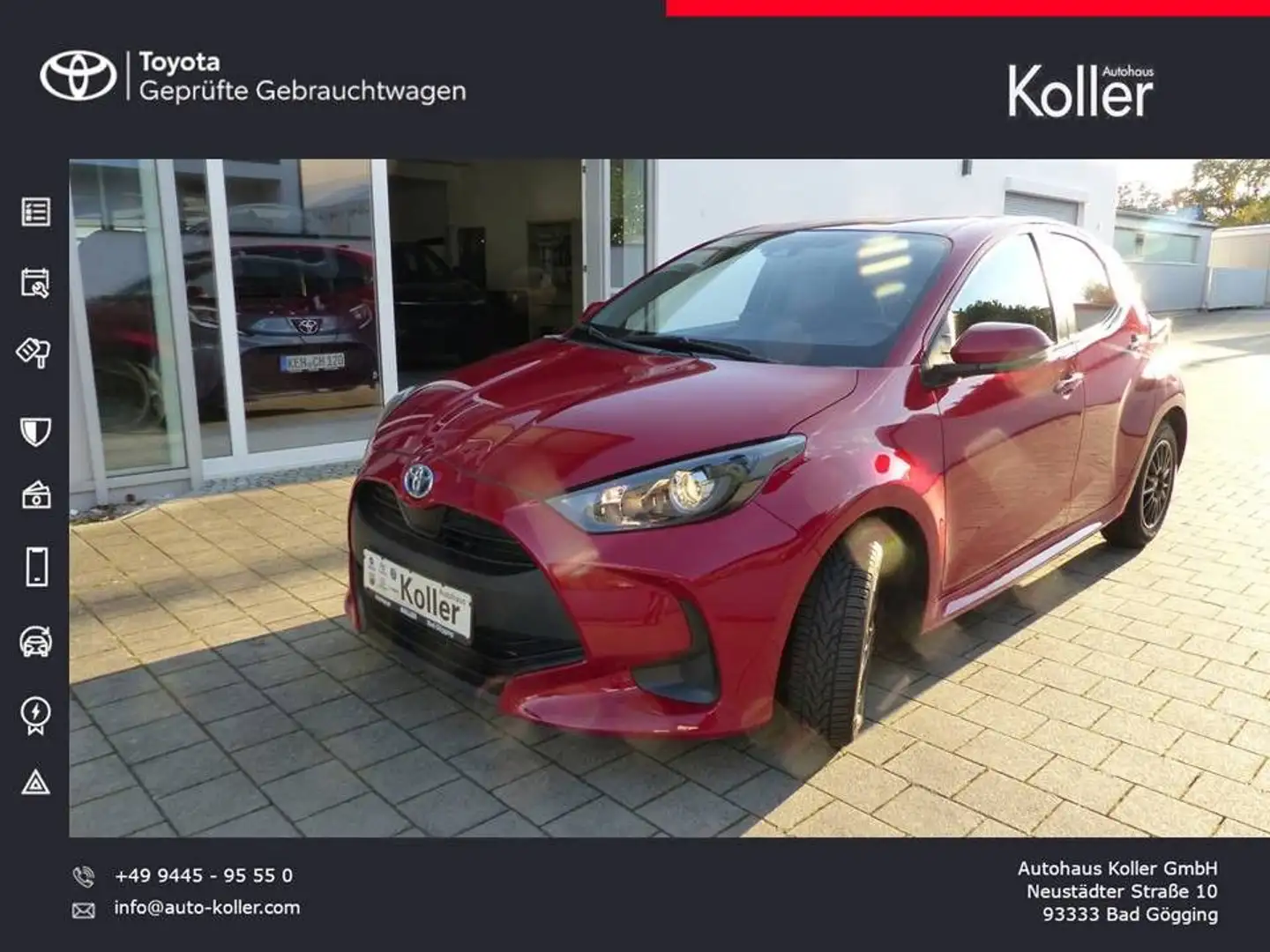 Toyota Yaris 1.5 Hybrid Business Edition Navi SHZ Alu Rot - 1