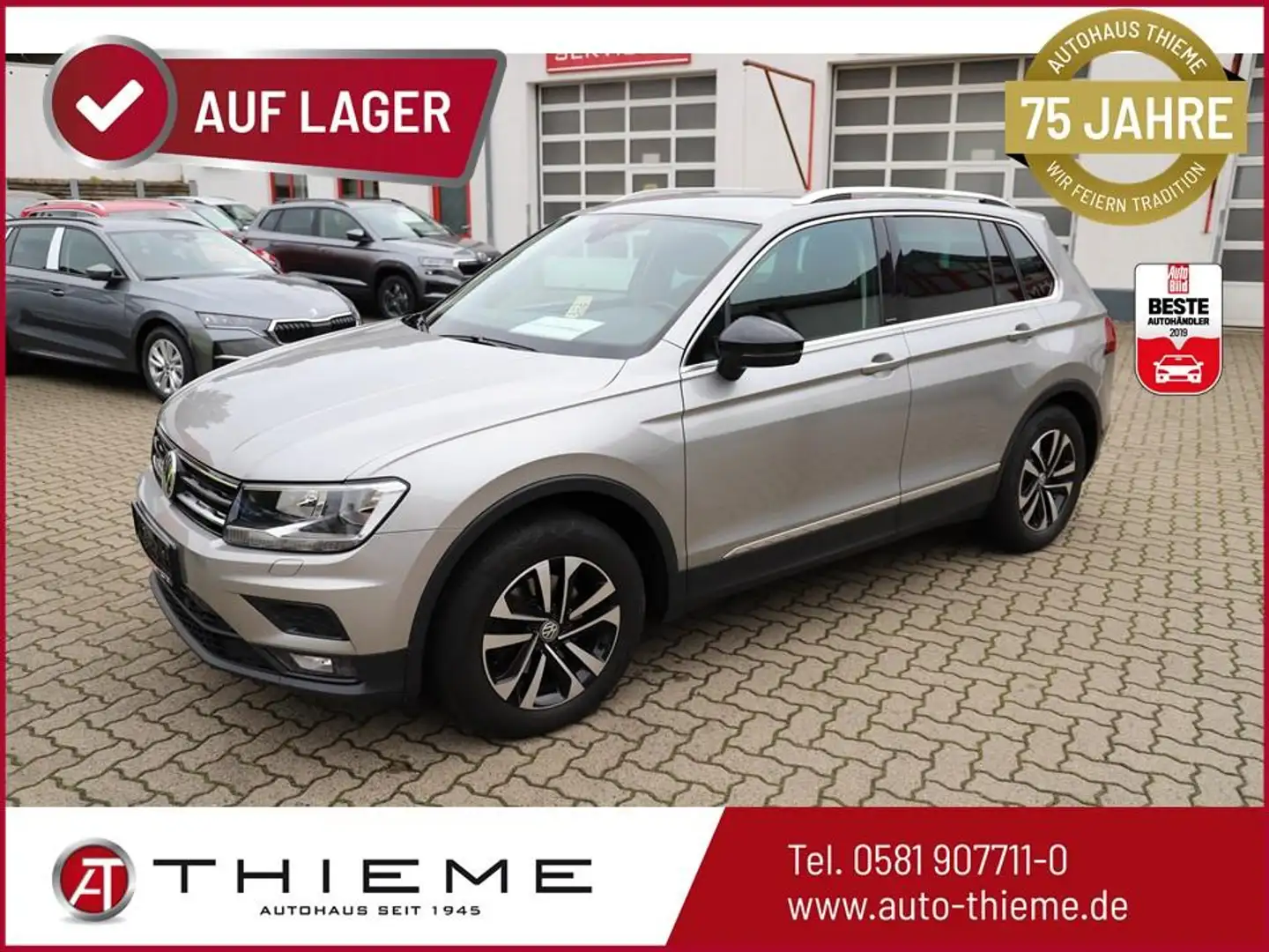 Volkswagen Tiguan IQ Drive 150PS TDI - Navi/AHK/Assistenz/17"/SHZ... Argent - 1