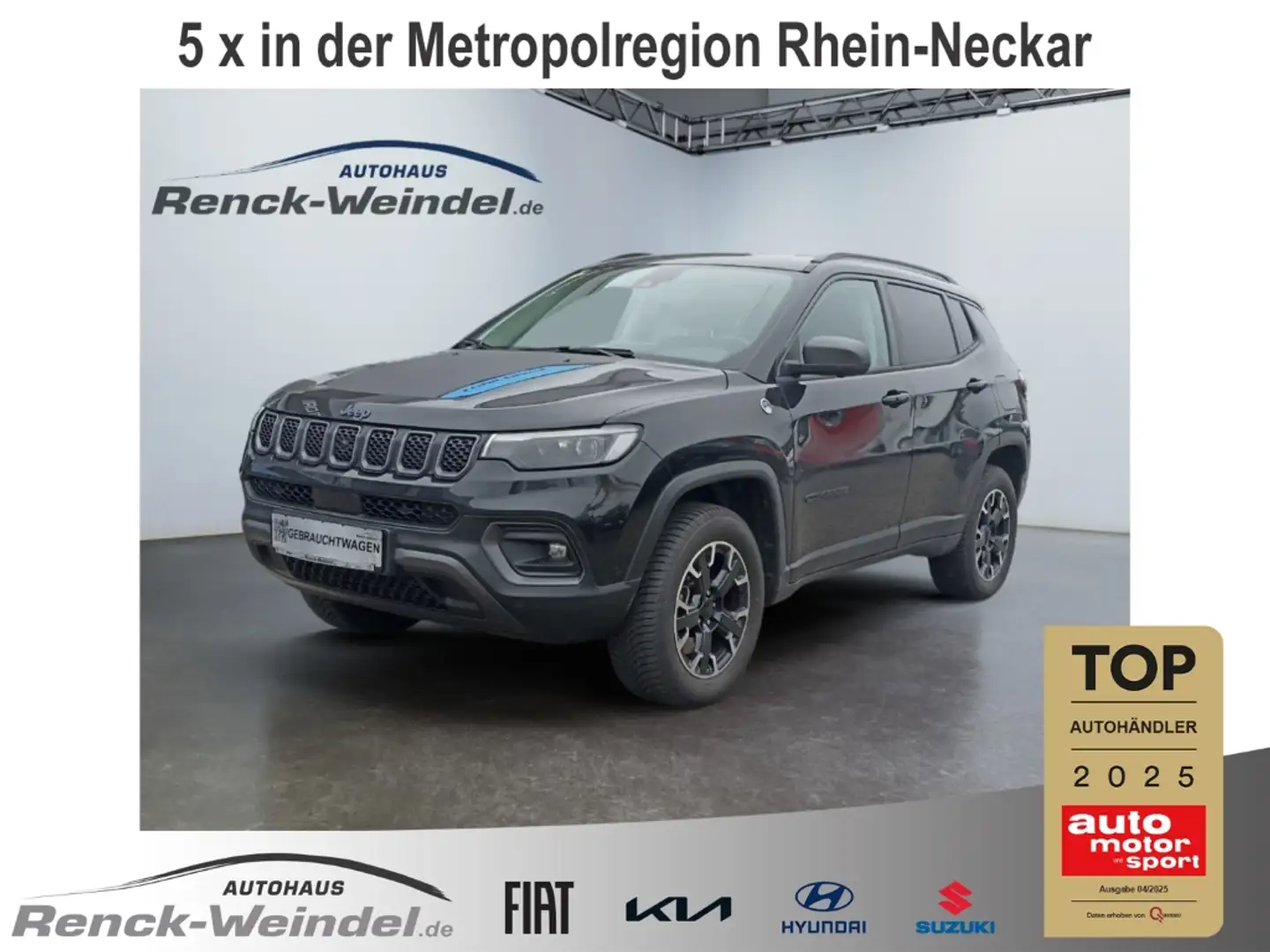 Jeep Compass 1.3 T-GDI PHEV Trailhawk Navi Soundsystem Klimasit Schwarz - 1