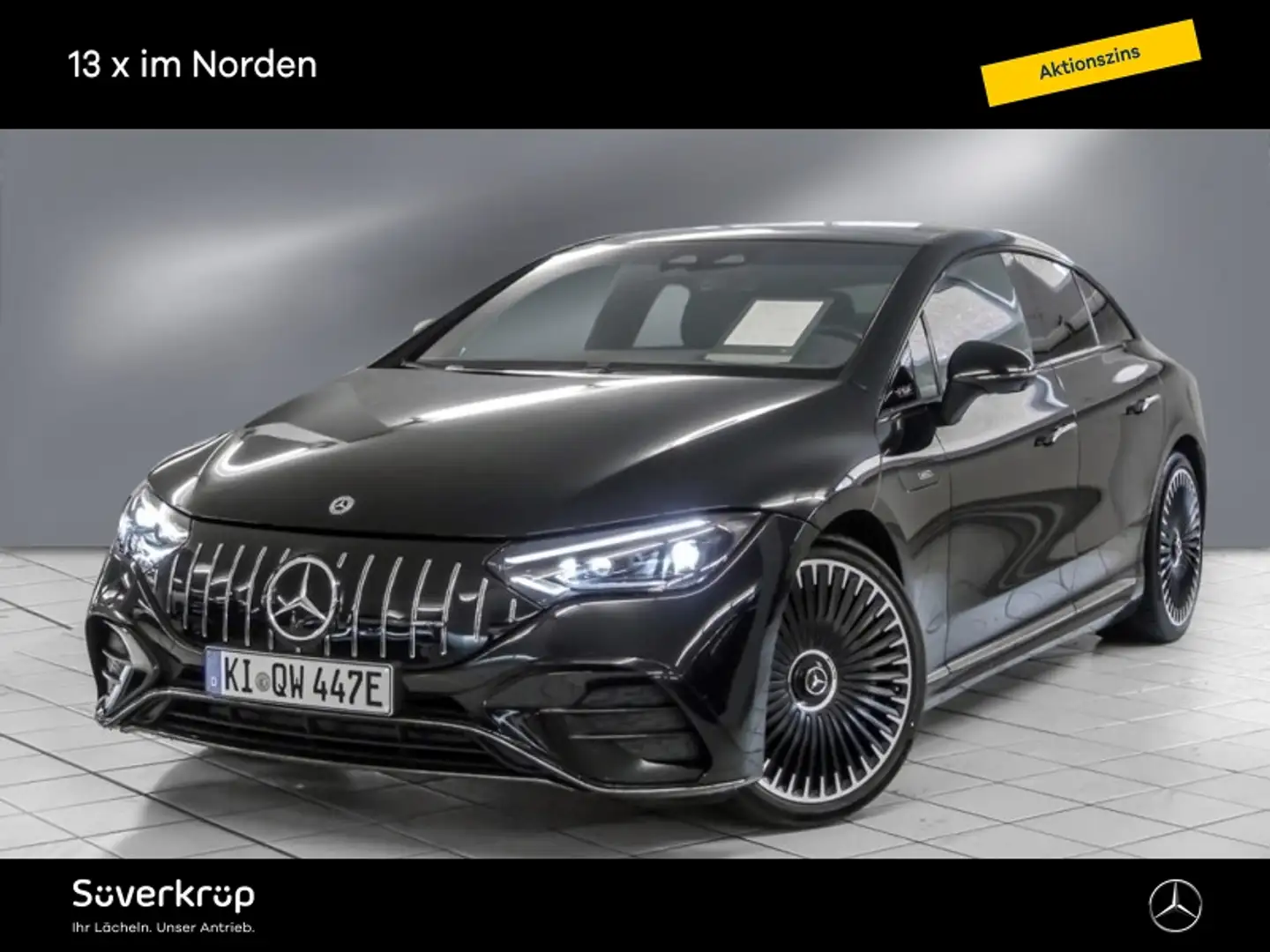 Mercedes-Benz EQE 53 AMG 4M+ BURM NIGHT DISTR SPUR DRIVERS Чорний - 2