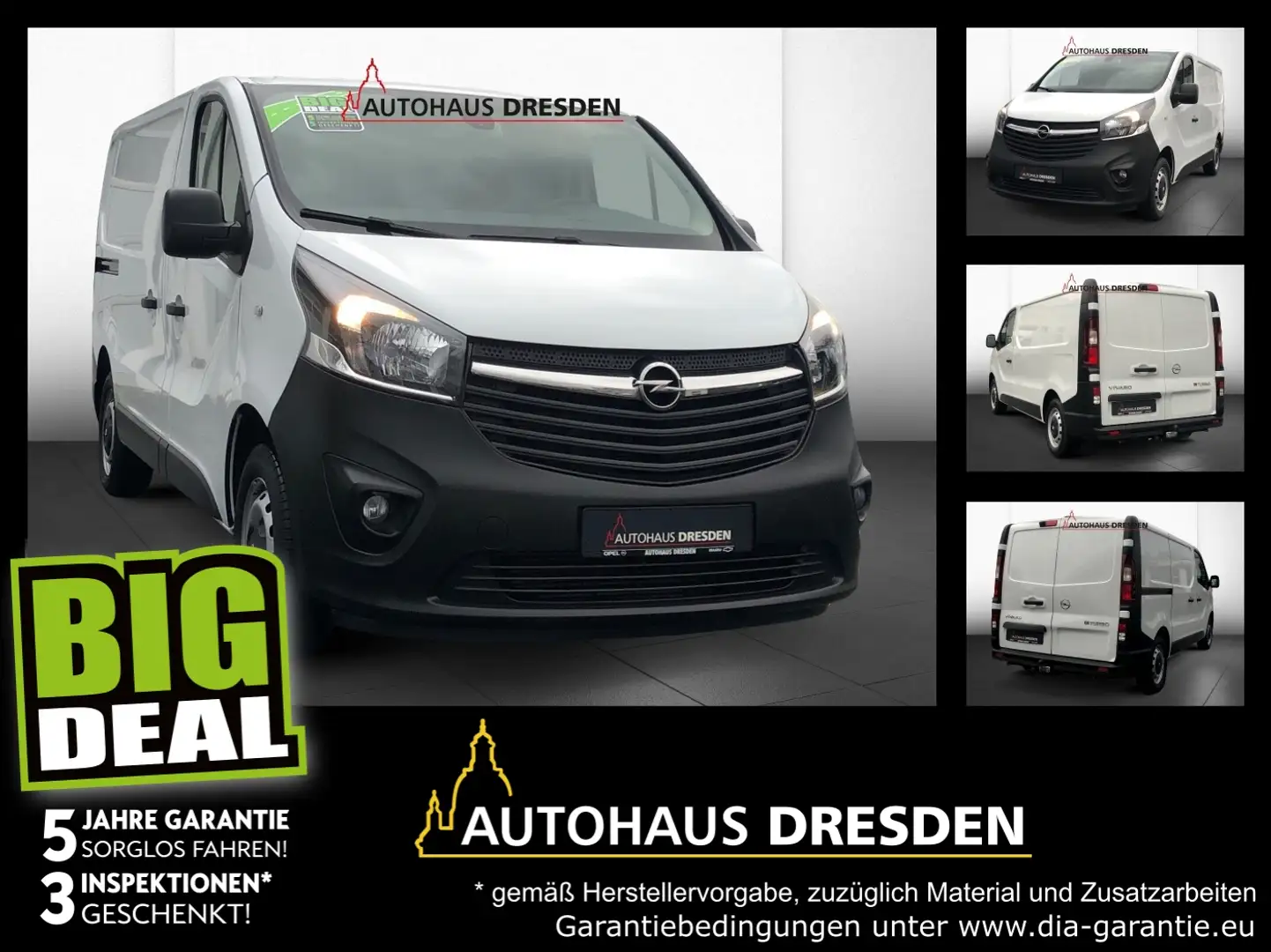 Opel Vivaro B 1.6 Kasten CDTI Biturbo L1H1 *AHK*KAM* Blanco - 1