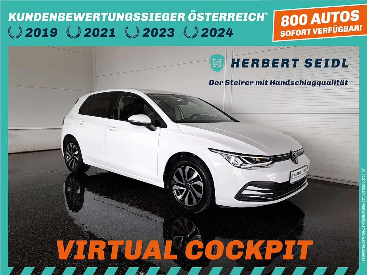 Volkswagen Golf VIII ACTIVE 2,0 TDI DSG *VIRTUELL PRO / LED / N... Weiß - 1