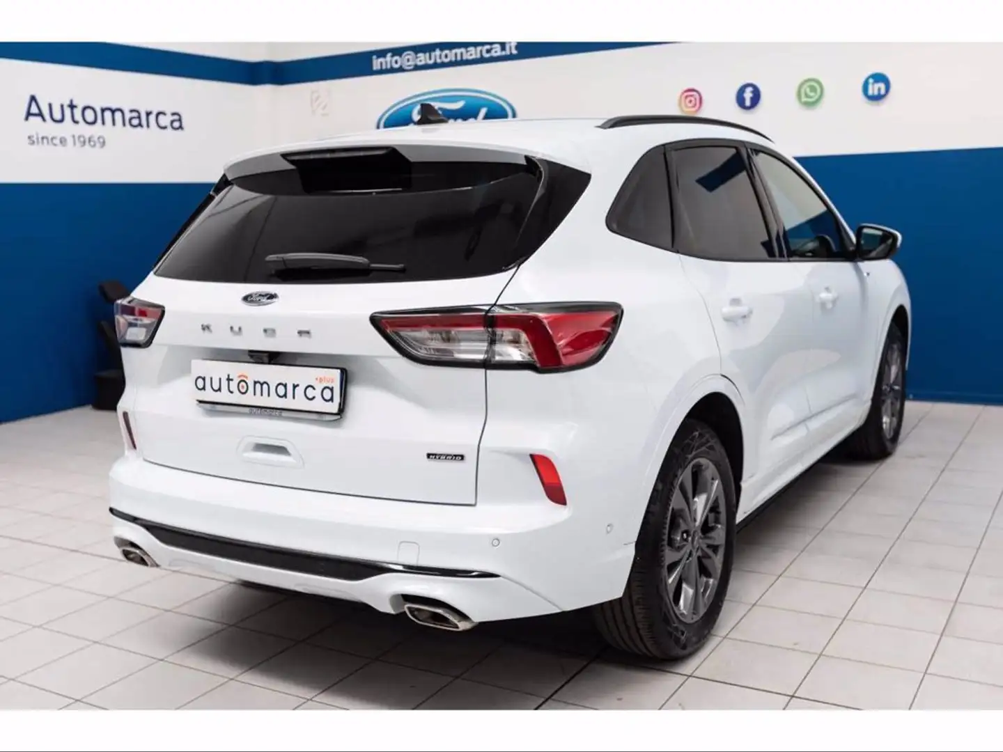 Ford Kuga 2.5 Plug In Hybrid 225 CV CVT 2WD ST-Line Bianco - 2