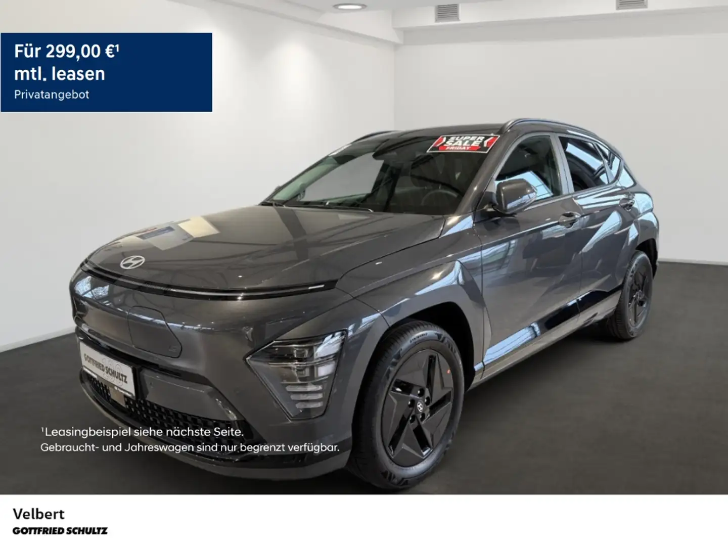 Hyundai KONA EV TREND 49kWh (NAVI RFK Sitzheizg.) sofort verfüg Grigio - 1