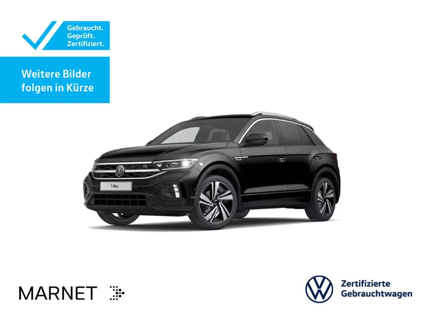 Volkswagen T-Roc 1.5 TSI DSG R-LINE*DIGITAL*NAVI*KAMERA*18Z Zwart - 1