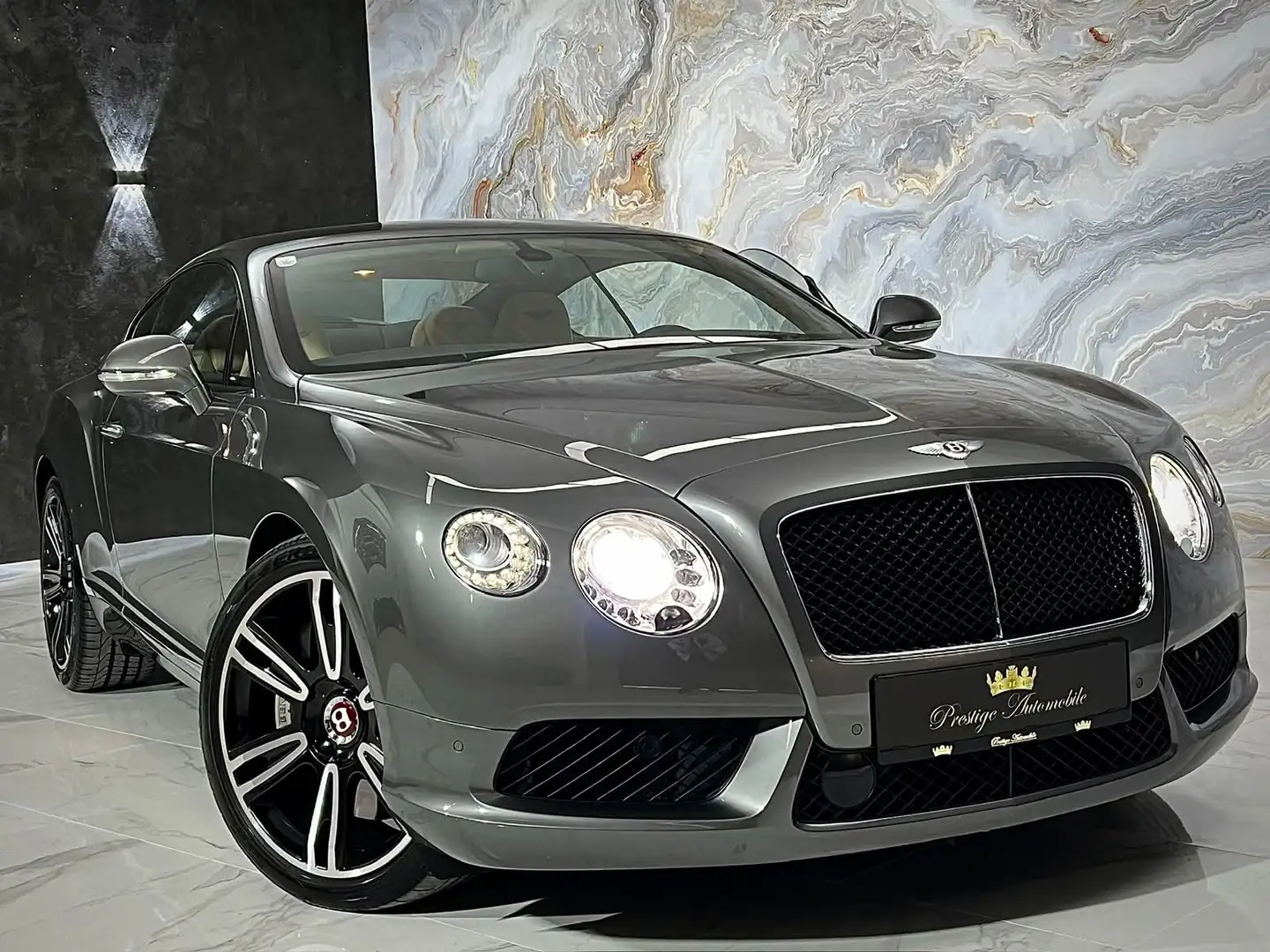 Bentley Continental GT V8 * NUR 55.000KM * MAGNOLIA CREME - BURNT OAK* Grau - 2