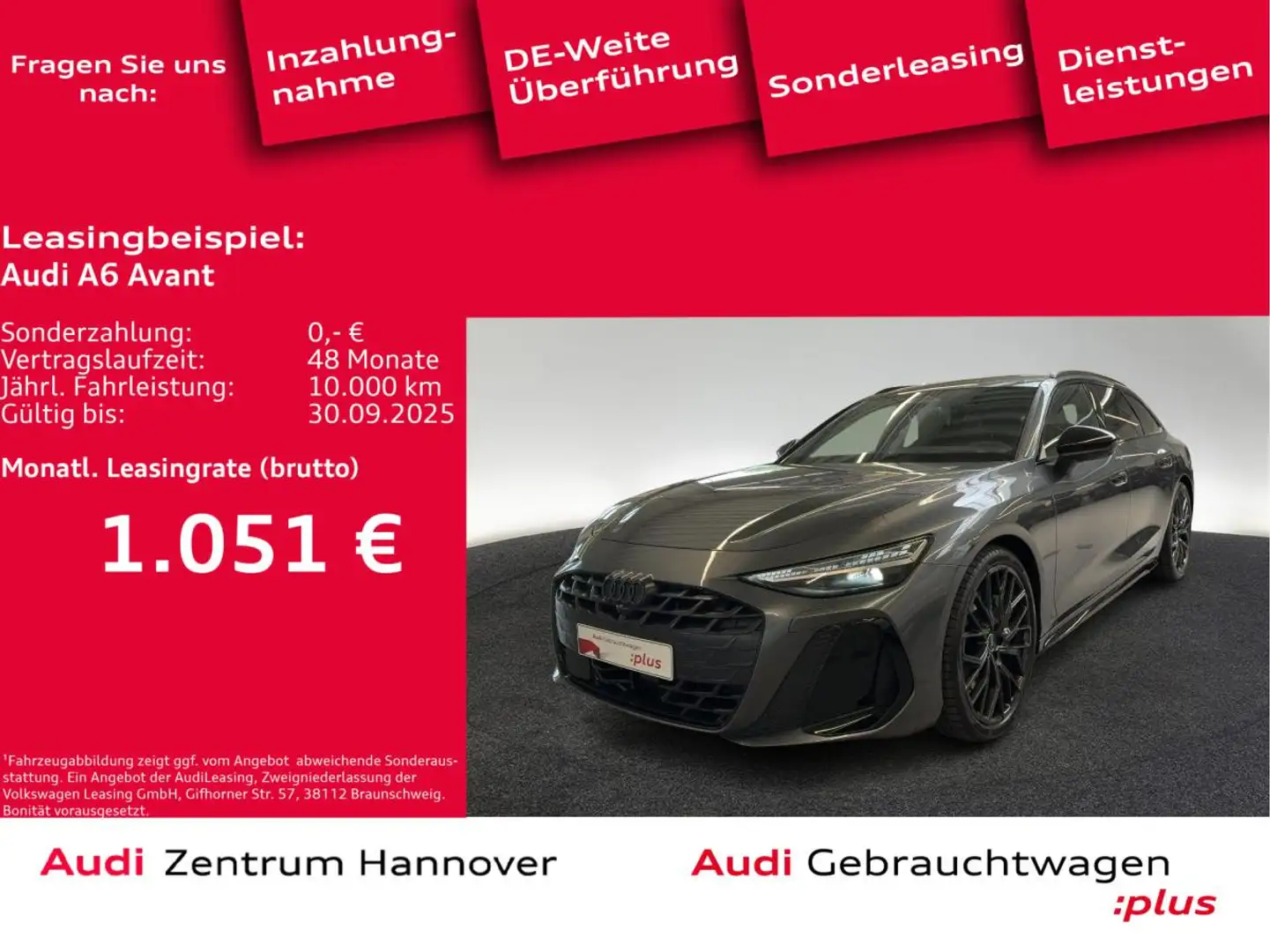 Audi A6 Avant TDI quattro S tronic Grau - 1
