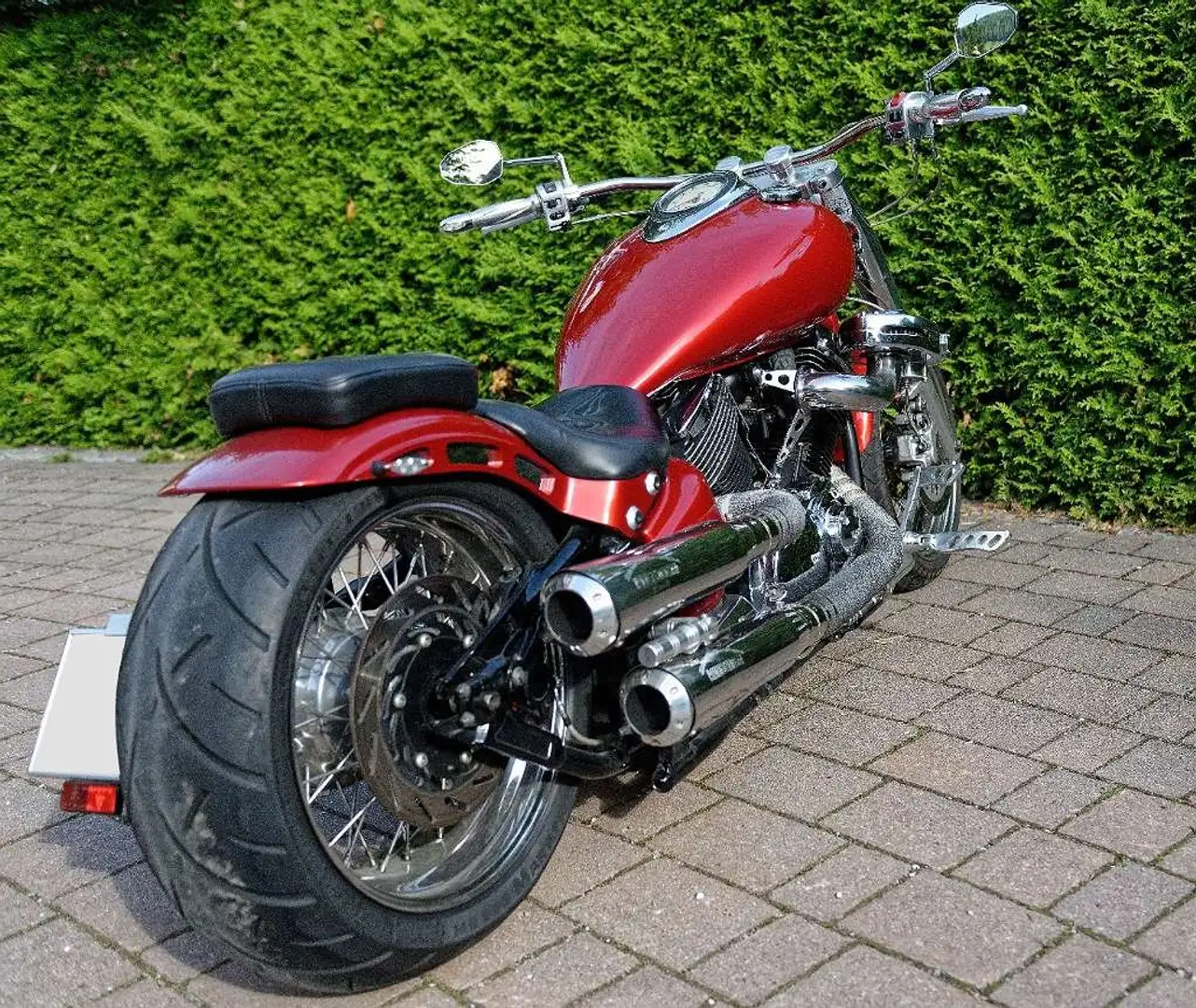 Yamaha XVS 1100 Dragstar Rood - 2
