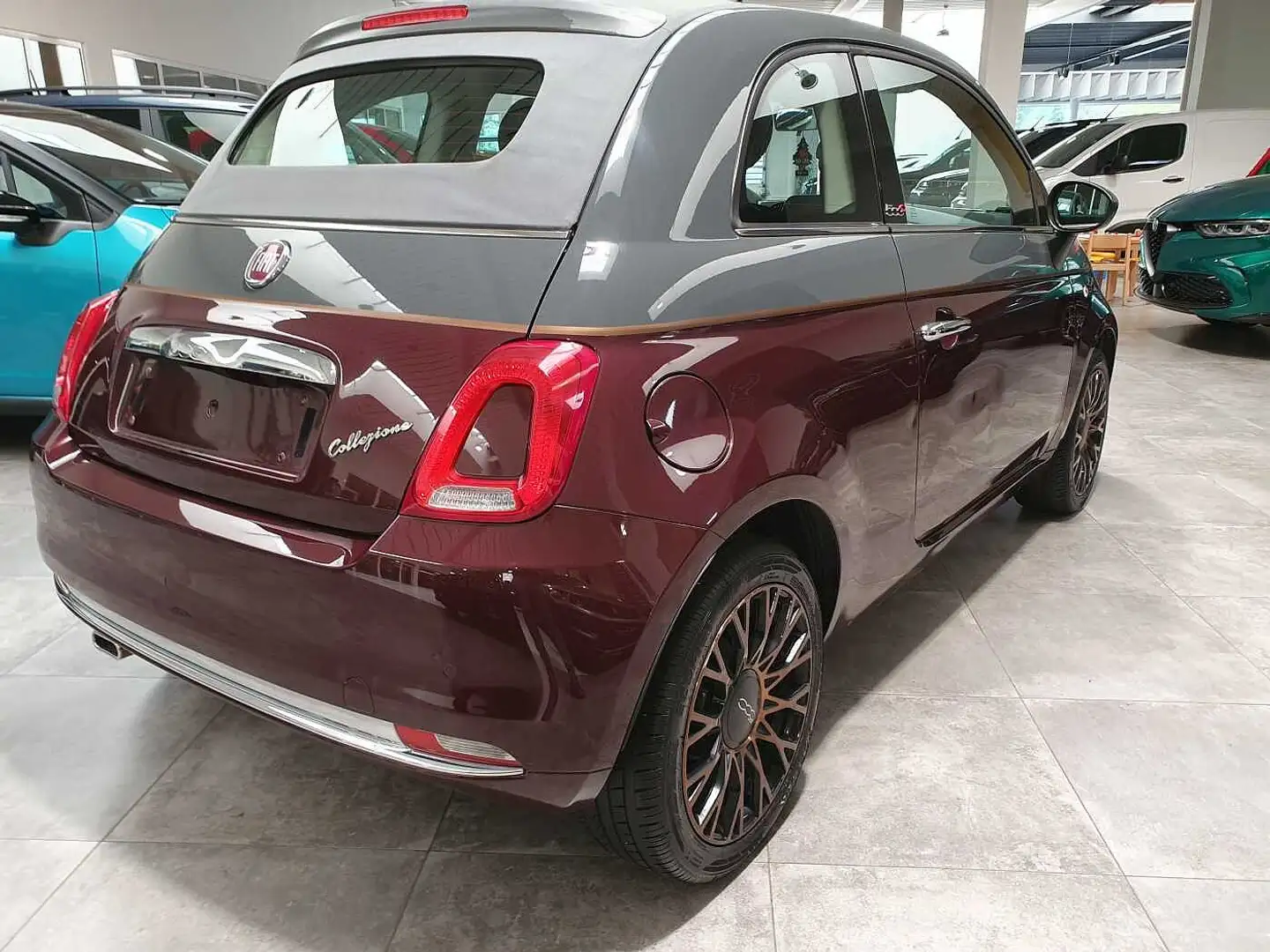 Fiat 500C 1.2i Collezione 69PK met PANODAK+ PARKS A Rood - 2