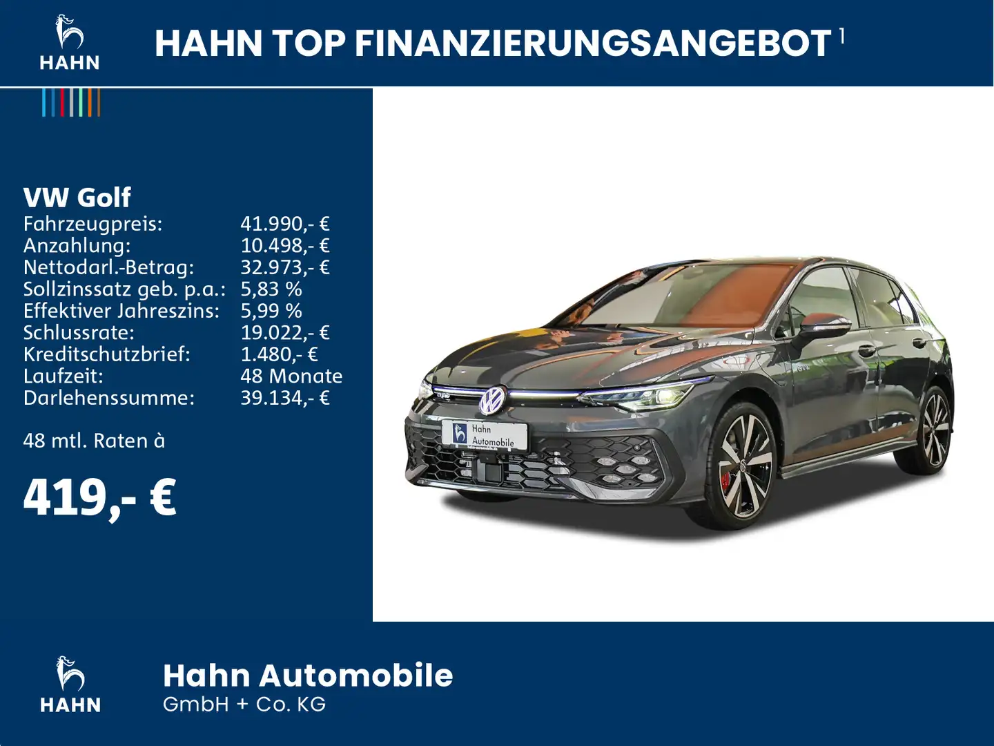 Volkswagen Golf GTE GTE 1,5TSI eHybrid 130kW DSG AHK IQ AREA Grau - 2