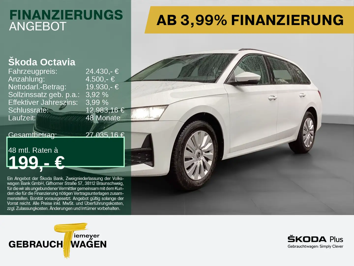 Skoda Octavia Combi 1.5 TSI DSG ESSENCE AHK SITZHZ PDC Weiß - 1