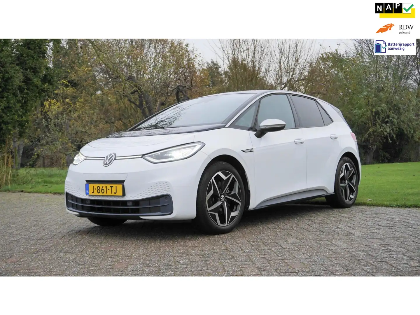 Volkswagen ID.3 First Plus 58 kWh Camera trekhaak SOH 88% Blanc - 1