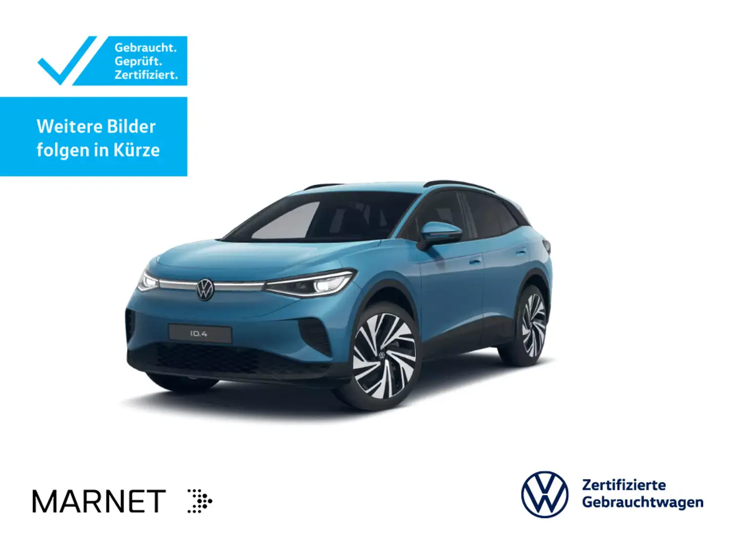 Volkswagen ID.4 Pro*WÄRMEPUMPE*AHK*KAMERA*IQ.LIGHT*NAVI*21Z Blau - 1
