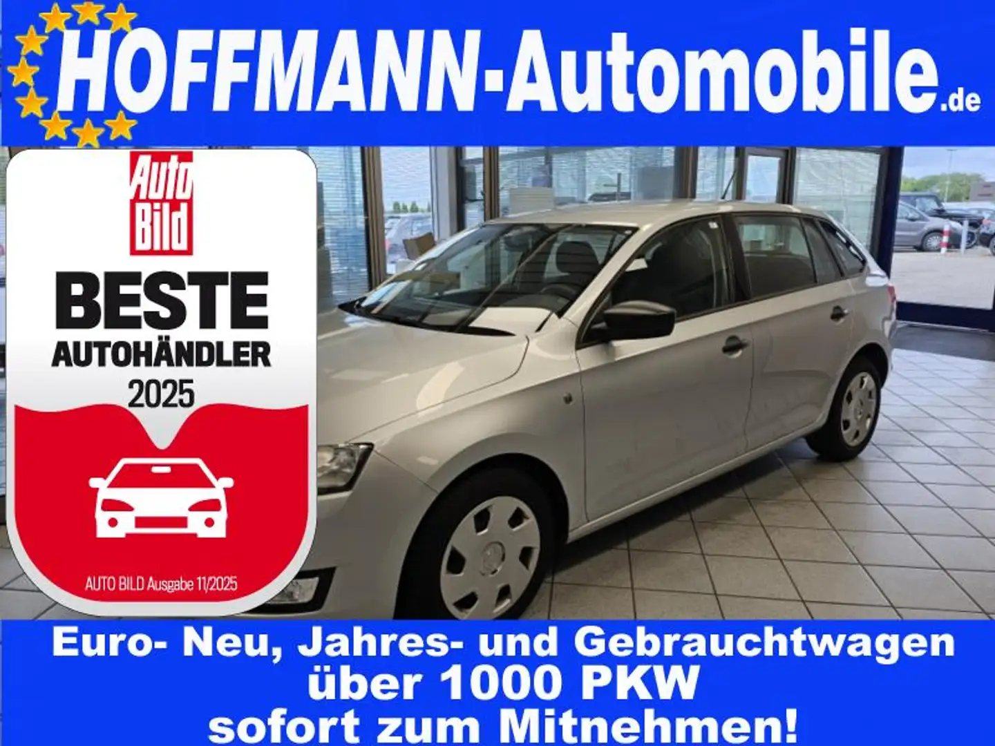 Skoda Rapid/Spaceback PDC,Klimaanlage,Allwetterreifen Plateado - 1
