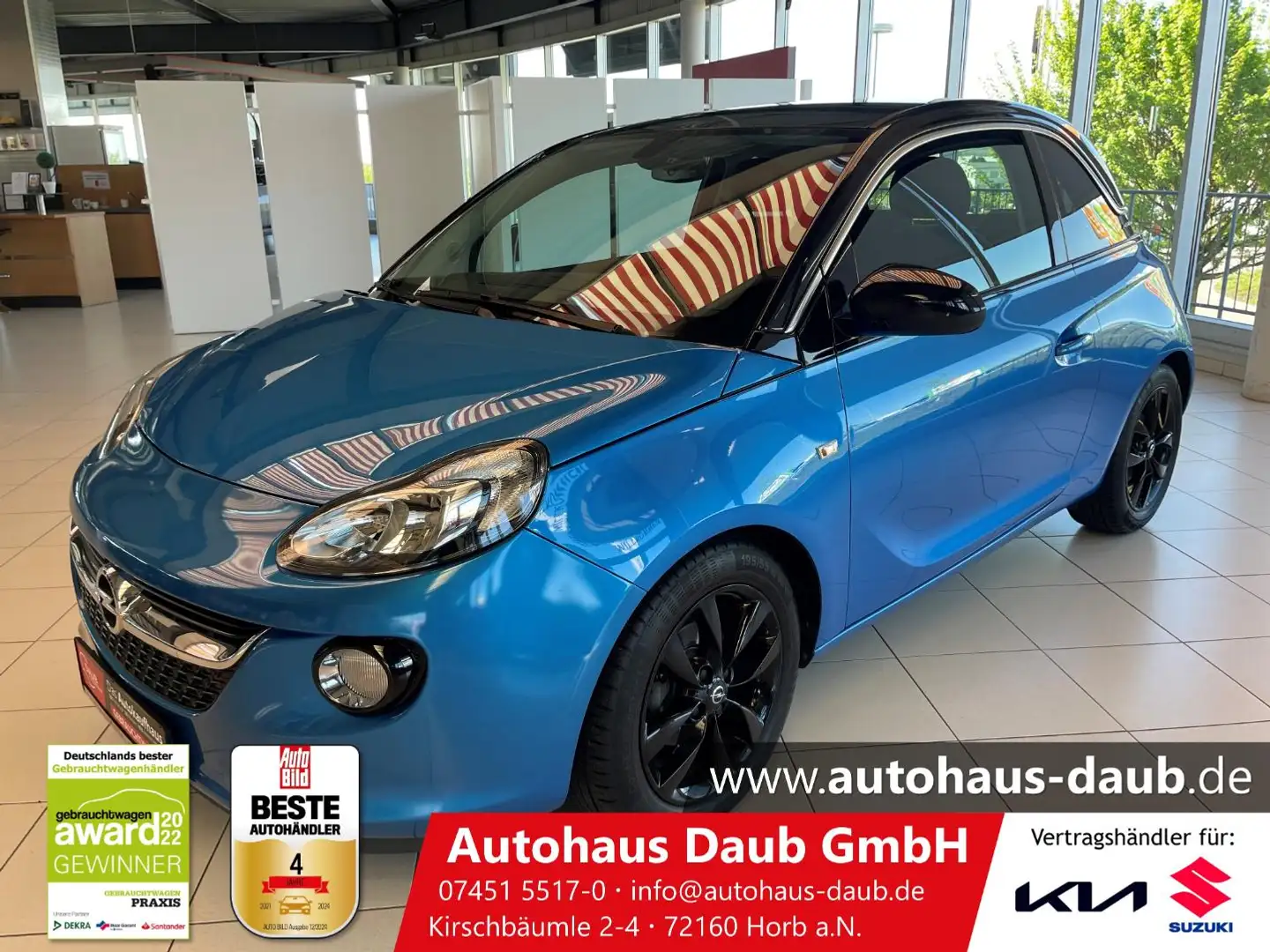 Opel Adam 1.4 Jam ecoFlex S/S+Klima+Alu+Sitzheizung++ Blau - 1