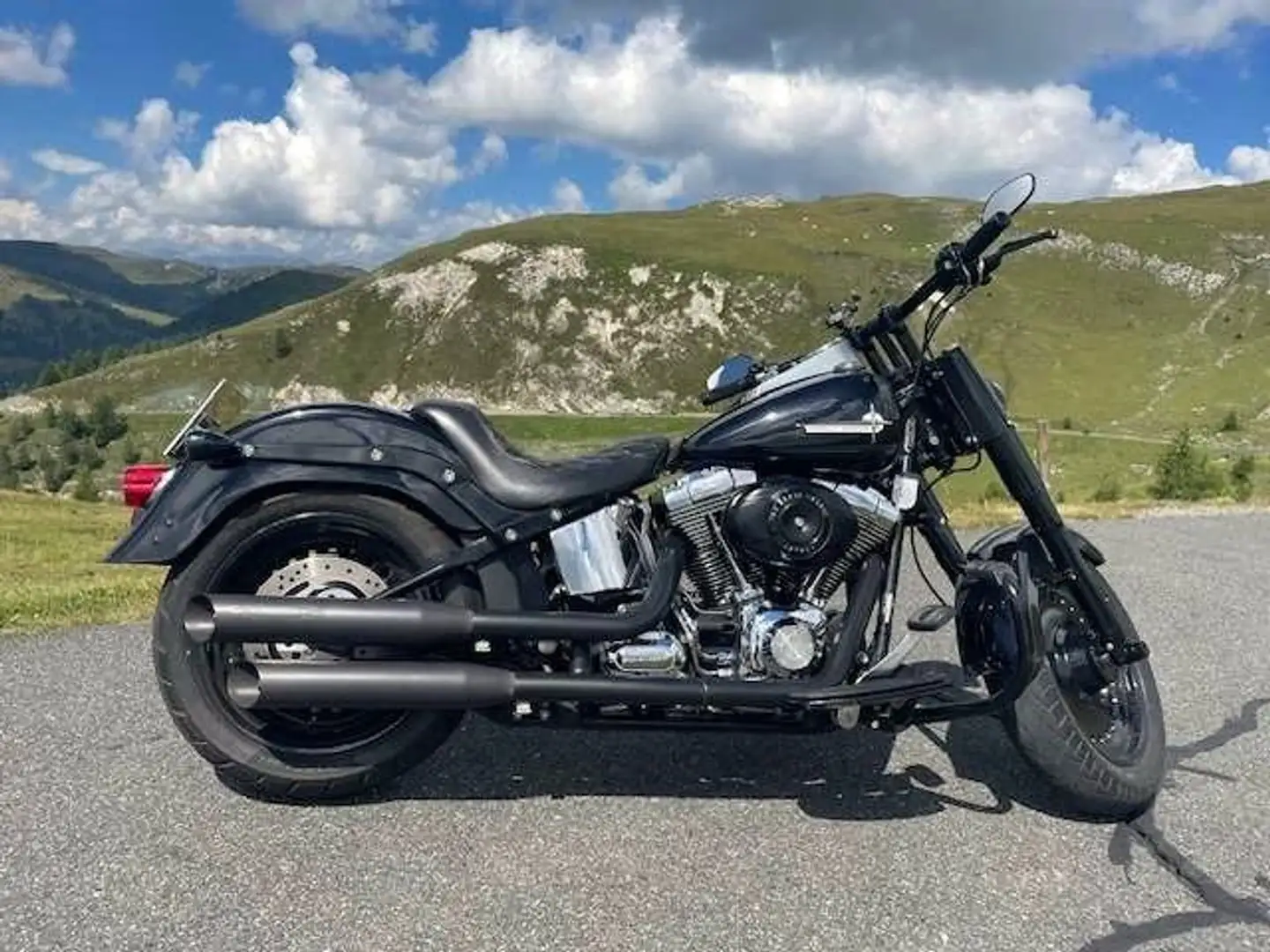 Harley-Davidson Softail FLSTH Deluxe Schwarz - 1