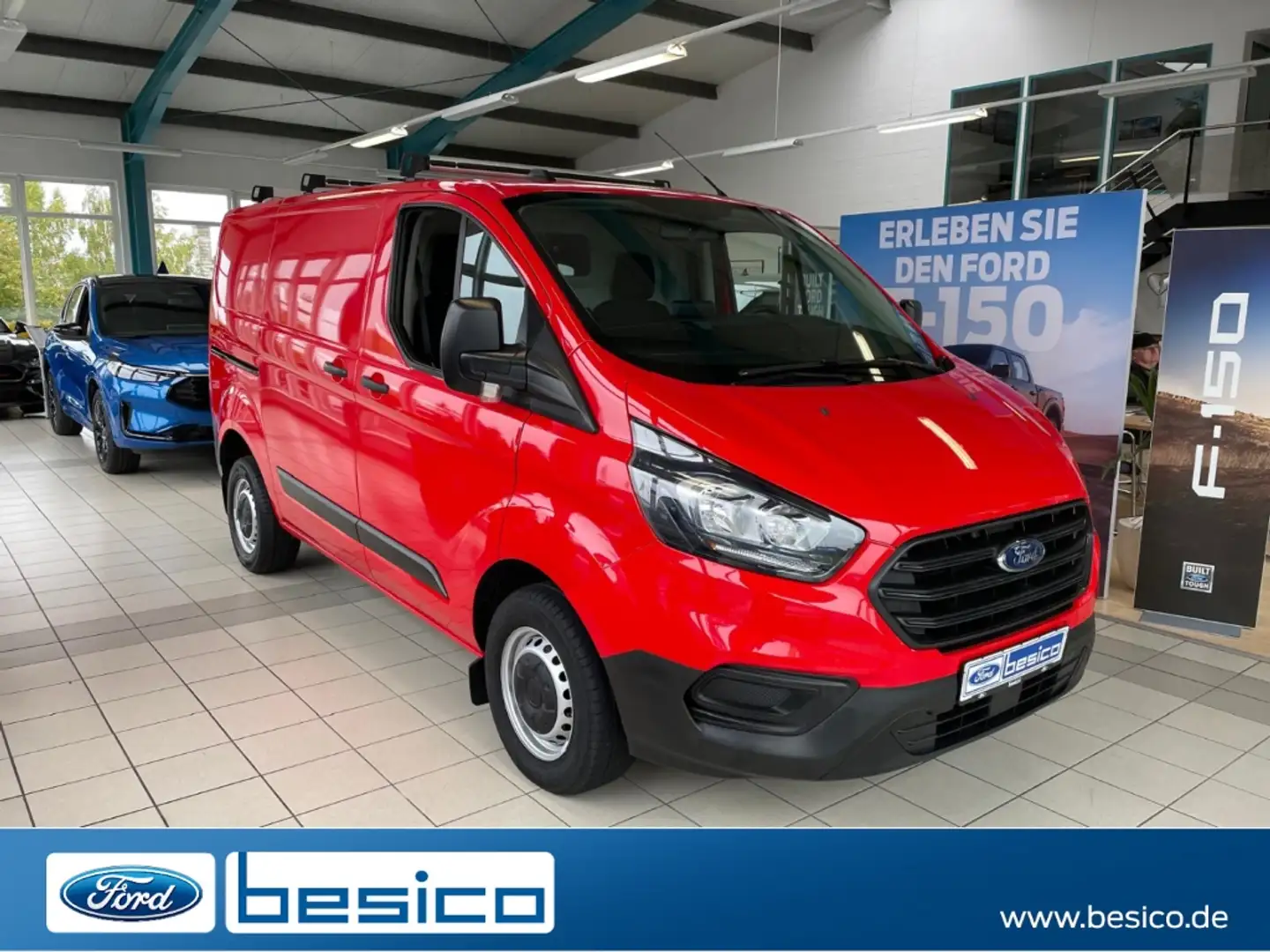 Ford Transit Custom Kasten Basis 280L1+AHK+NAV+Klima+ Rot - 1