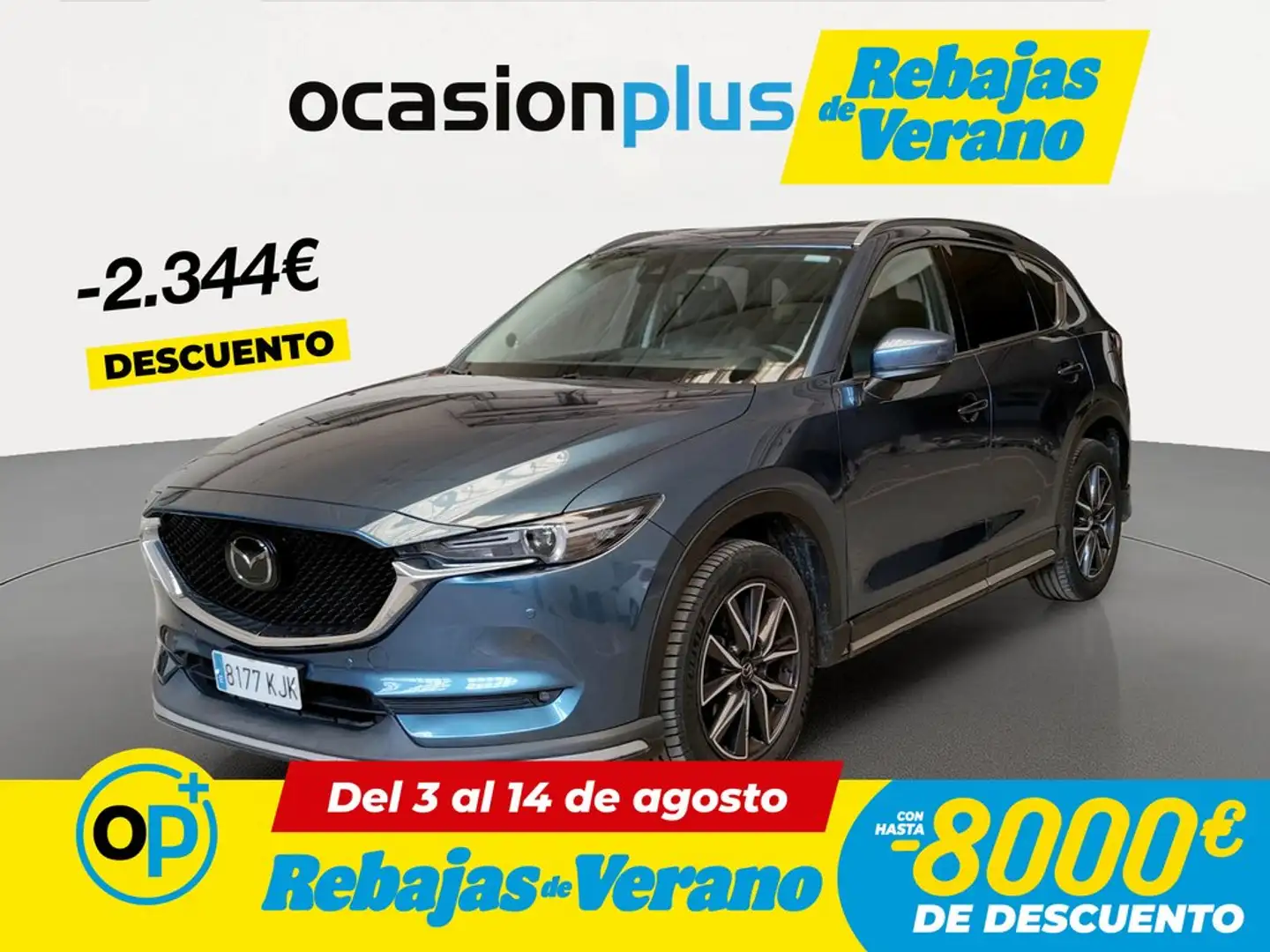Mazda CX-5 2.5 Zenith Cruise+Roof+Black Leather 4WD Aut. 143k Azul - 1