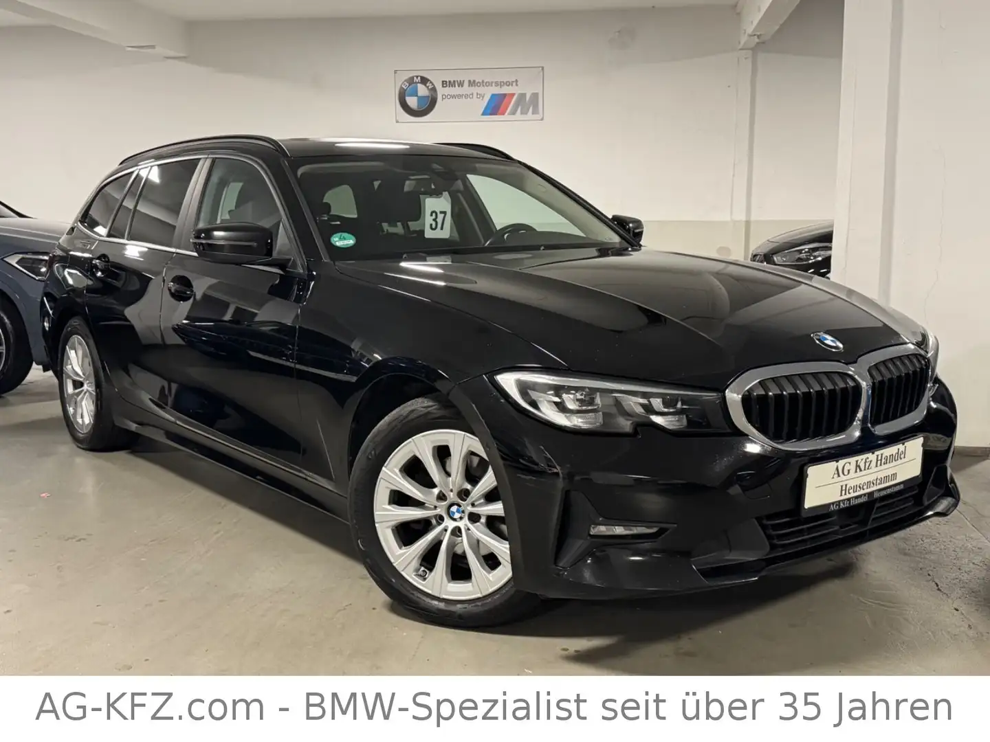 BMW 318 d DigTacho/SPUR/CAM/KeyGO/ACC/NaviProf/Leder Noir - 1