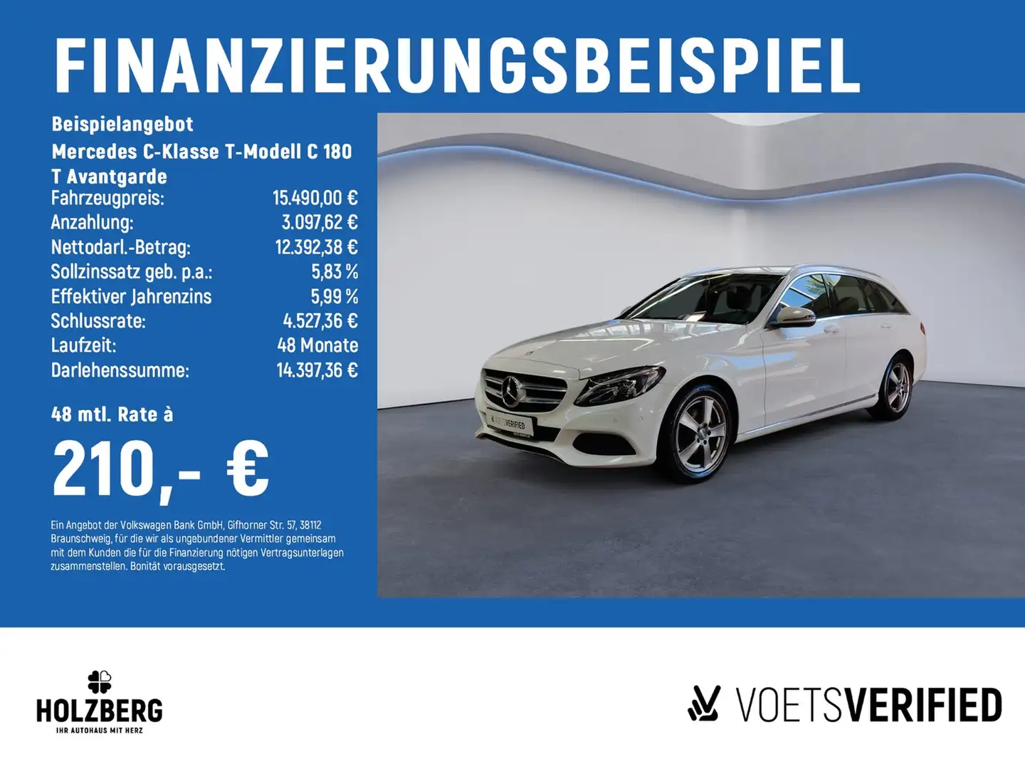 Mercedes-Benz C 180 T Avantgarde LED Білий - 2