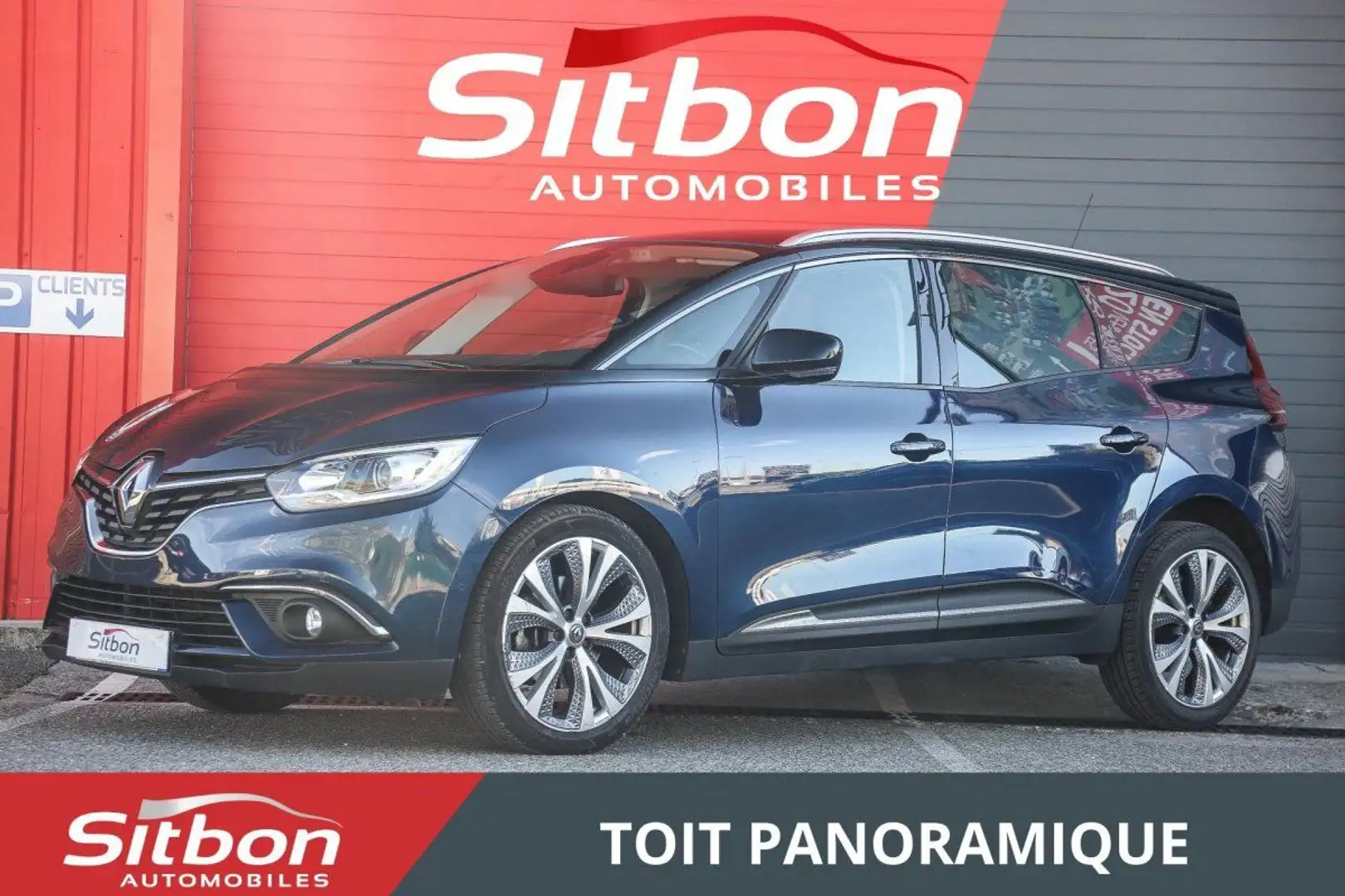 Renault Grand Scenic 1.3 TCe 160 EDC 7pl Intens TOIT PANORAMIQUE Bleu - 1