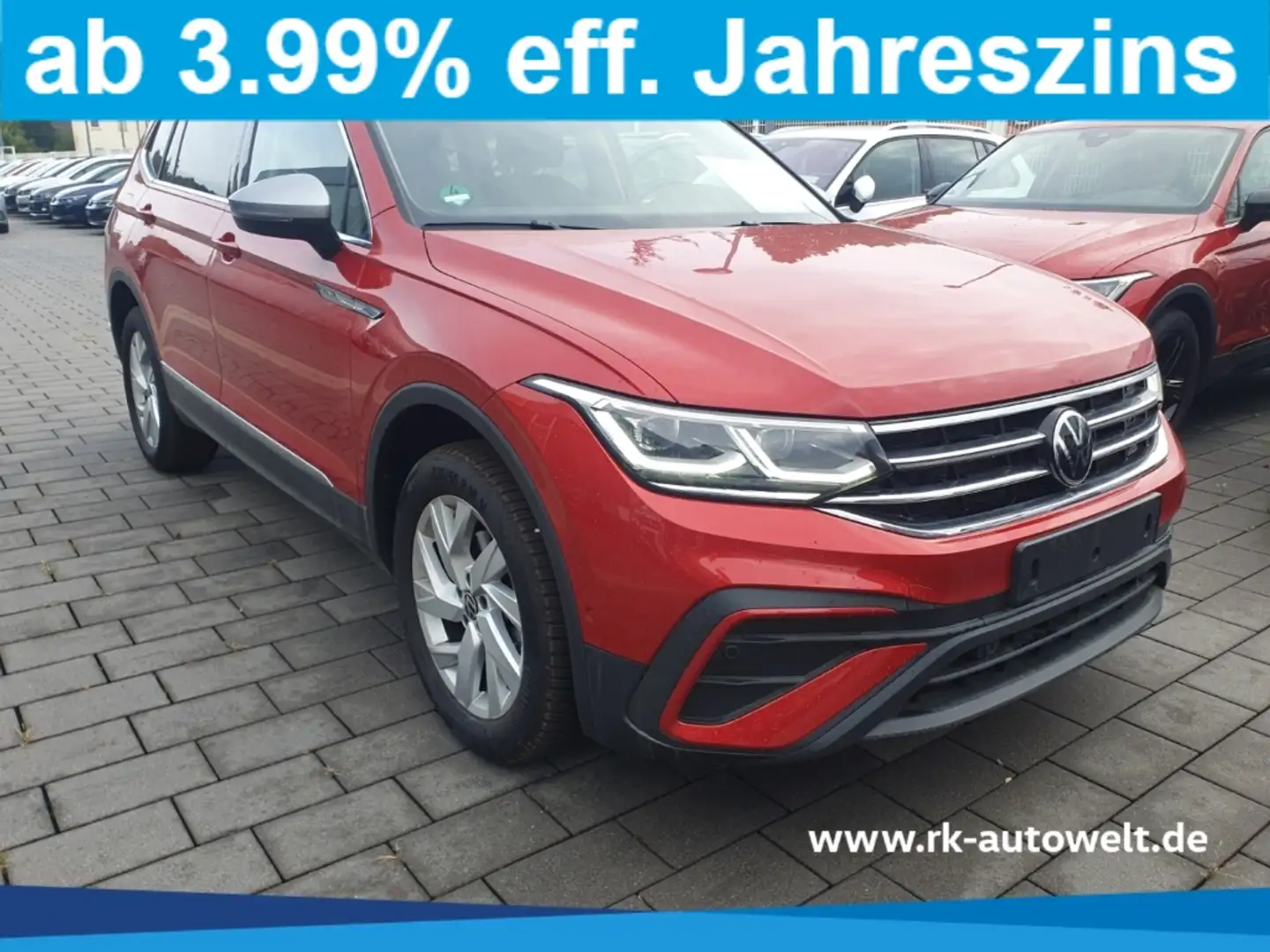 Volkswagen Tiguan Allspace 2.0 TDI DSG PANO NAVI Kamera StandHZG AHK Rot - 1