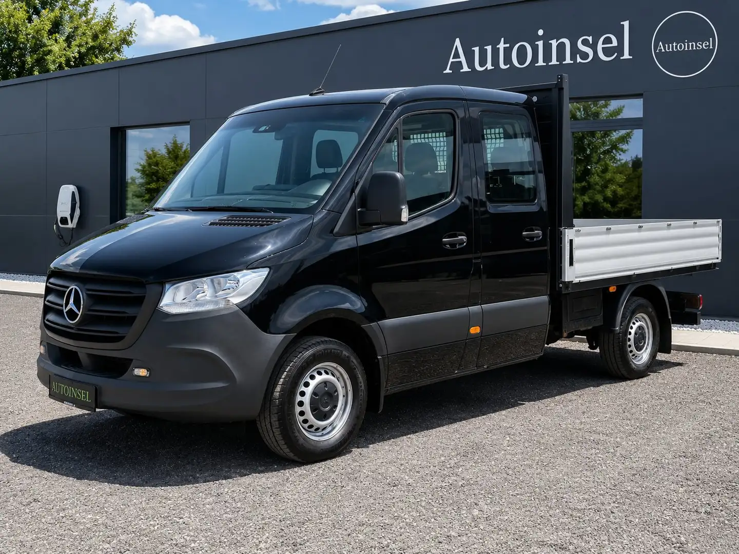 Mercedes-Benz Sprinter 314 CDI Pritsche Lang DoKa 6 Sitze 3,5t AHK Schwarz - 2