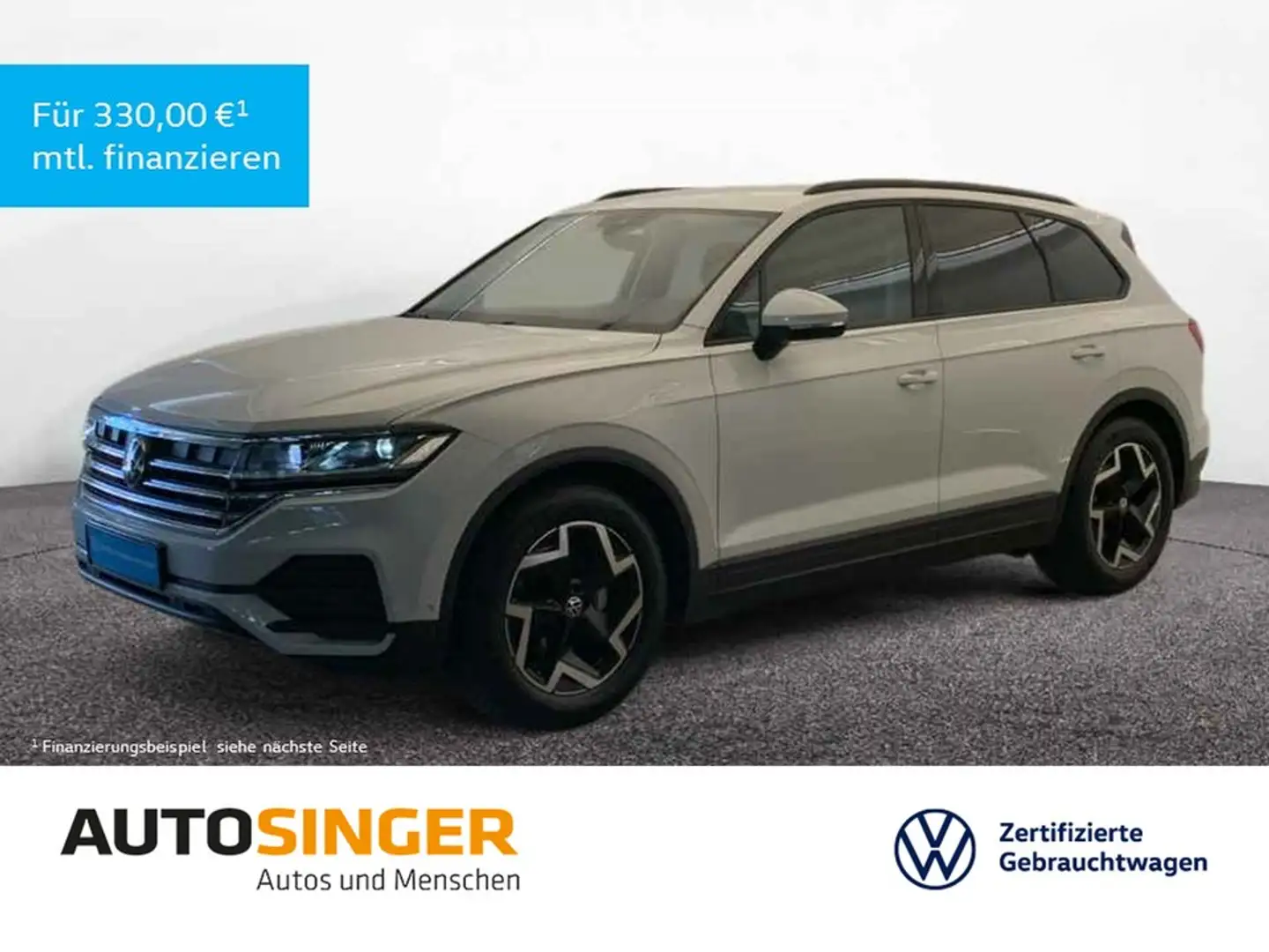 Volkswagen Touareg TDI 4M *LEDER*LUFTF*R-CAM*AHK*ACC*4Z-Klima* Weiß - 1