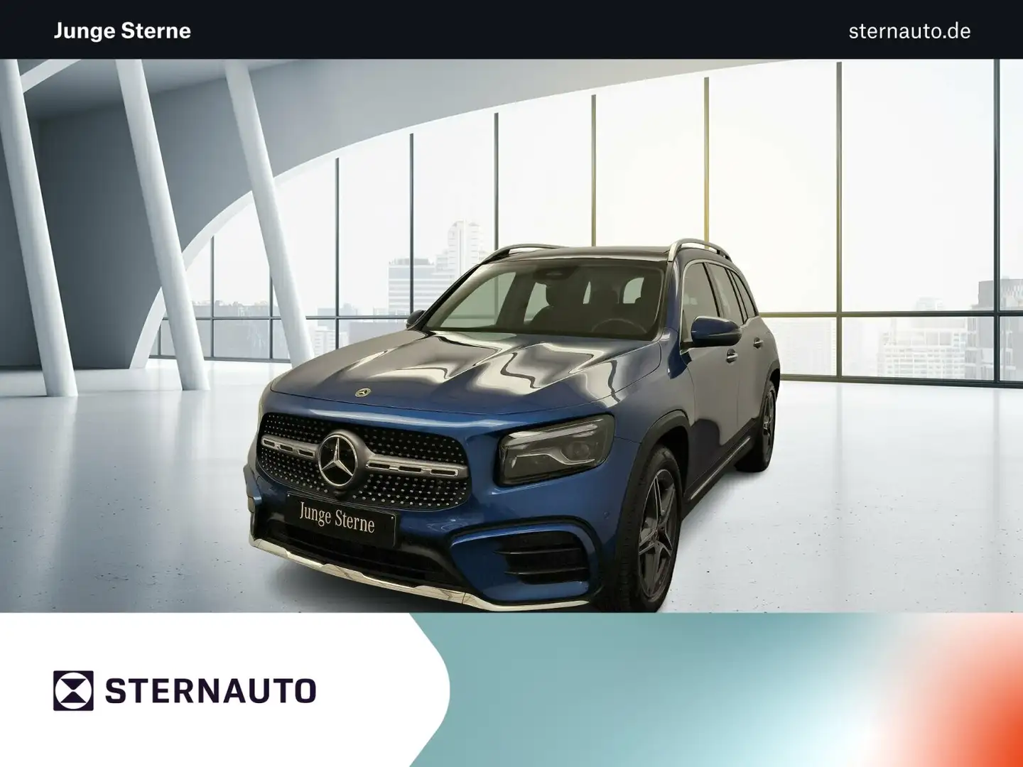 Mercedes-Benz GLB 200 GLB 200 d 4M AMG Premium Pano Distro Ambiente Navi Blau - 1
