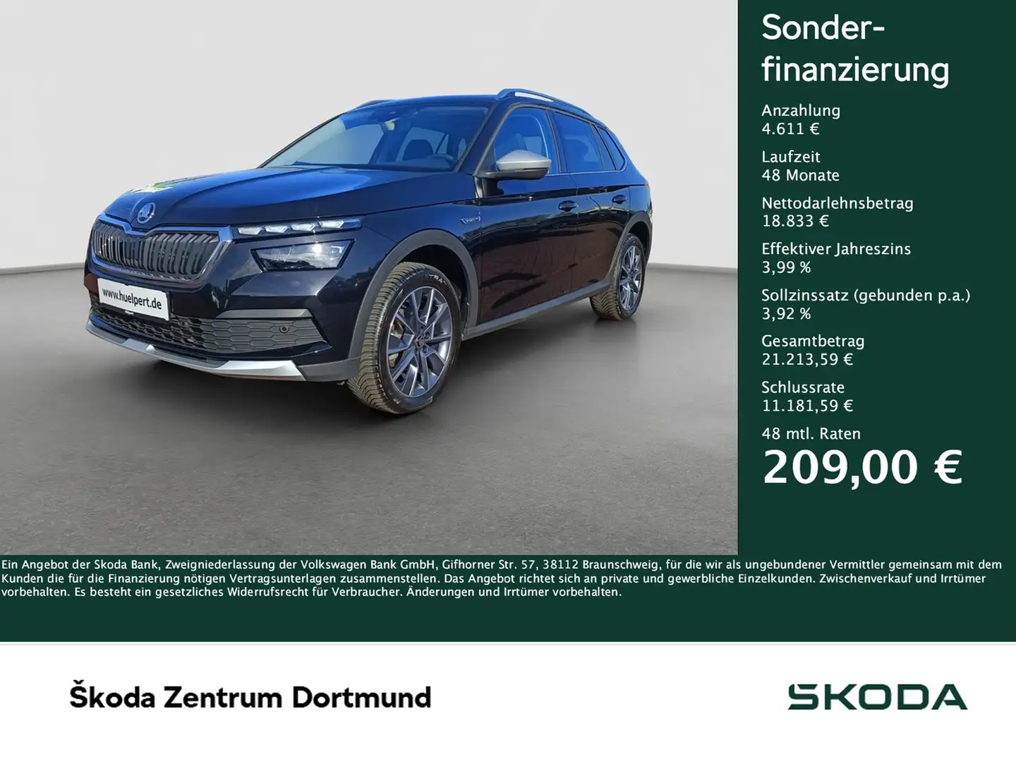 Skoda Kamiq 1.0 Scoutline NAVI SITZHEIZUNG LED KAMERA Schwarz - 1