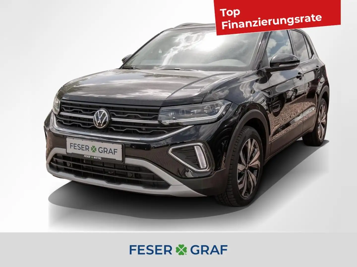 Volkswagen T-Cross 1.0 TSI Style DSG AHK/Matrix/Kamera/Tel. Schwarz - 1