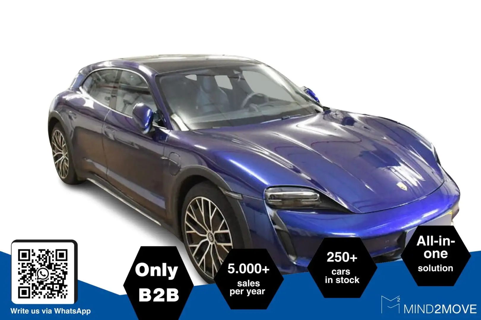 Porsche Taycan Cross Turismo 4 PANO+WÄRMEPUMPE+5-SITZE Blau - 1