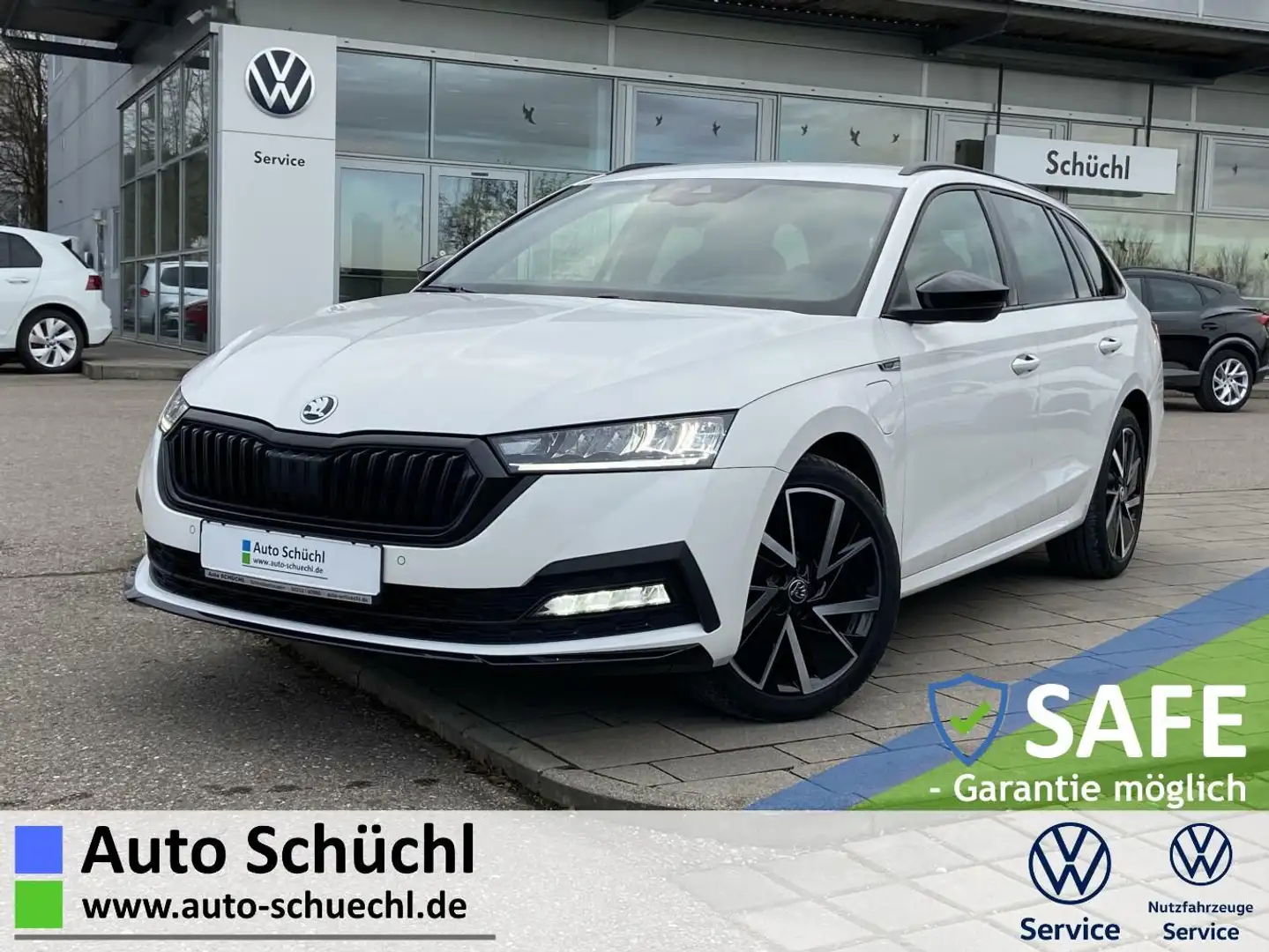 Skoda Octavia Combi iV 1.4 TSI DSG Sportline LED+HEAD- Weiß - 1