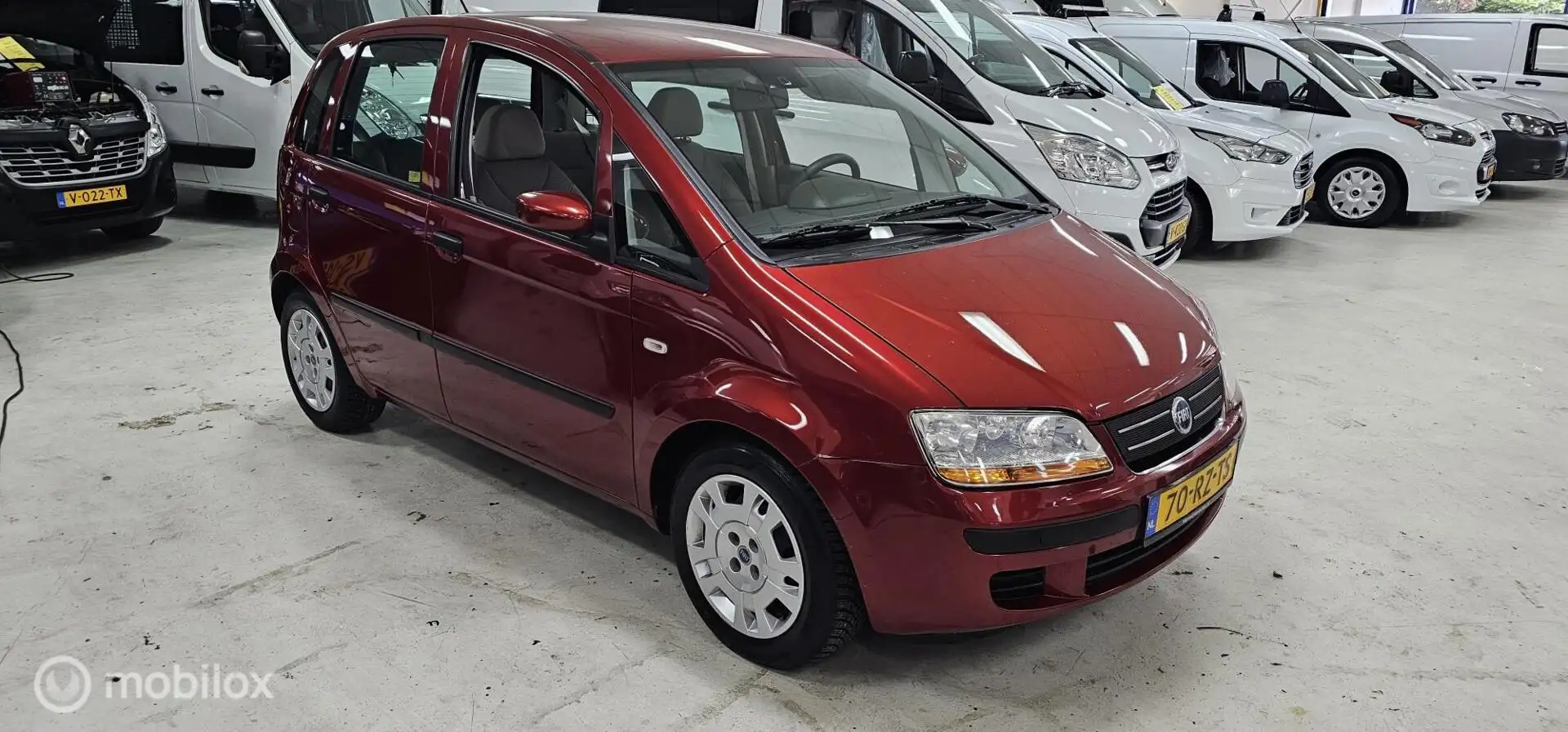 Fiat Idea 1.4-16V Active Airco 2005 met 137.000KM NAP! Rouge - 1