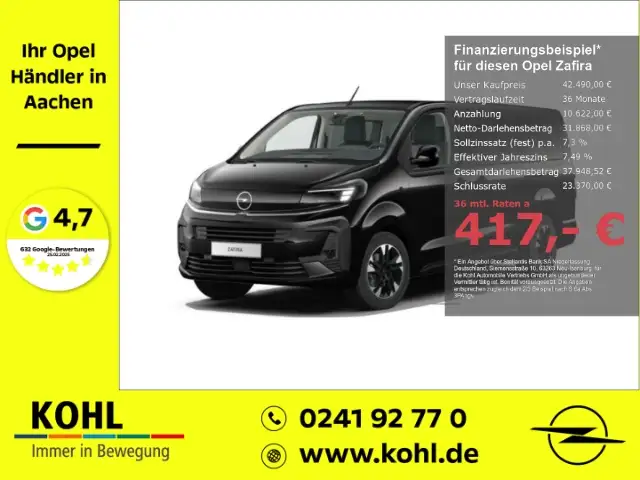 Opel Zafira XL Edition 2.2 Diesel 180PS AT8 8-Sitzer AHK Navi