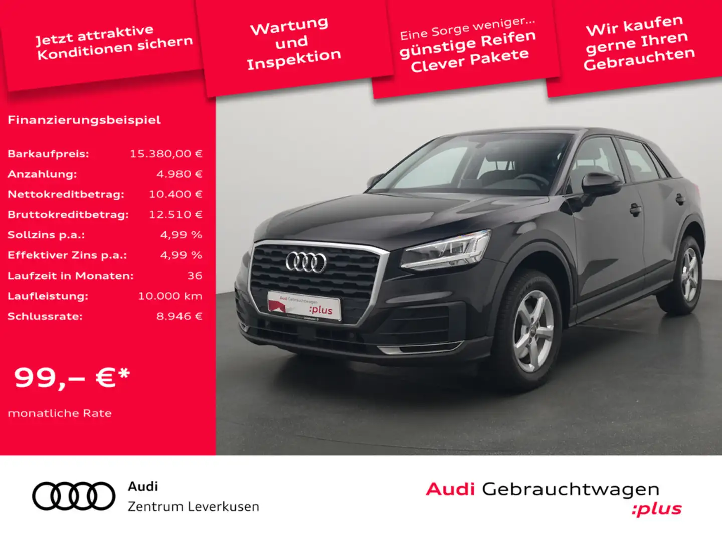 Audi Q2 LED PDC KLIMA PORT NAVI Noir - 1