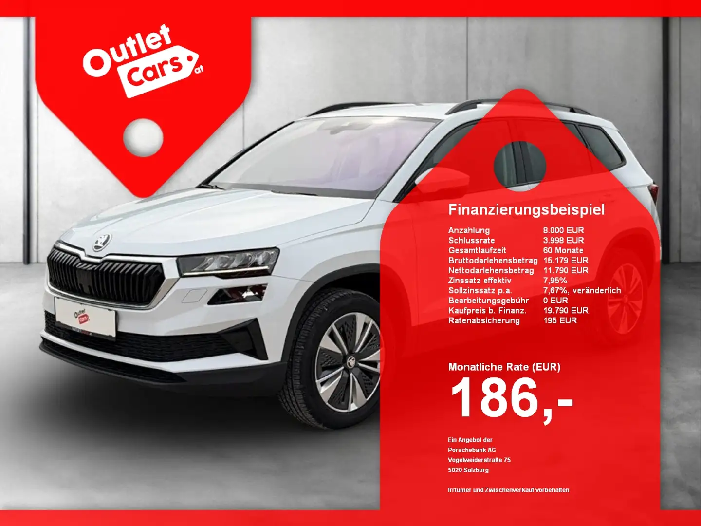 Skoda Karoq 2.0 TDI Ambition LED+NAVI+RADAR+RFK+LM+PDC Weiß - 1
