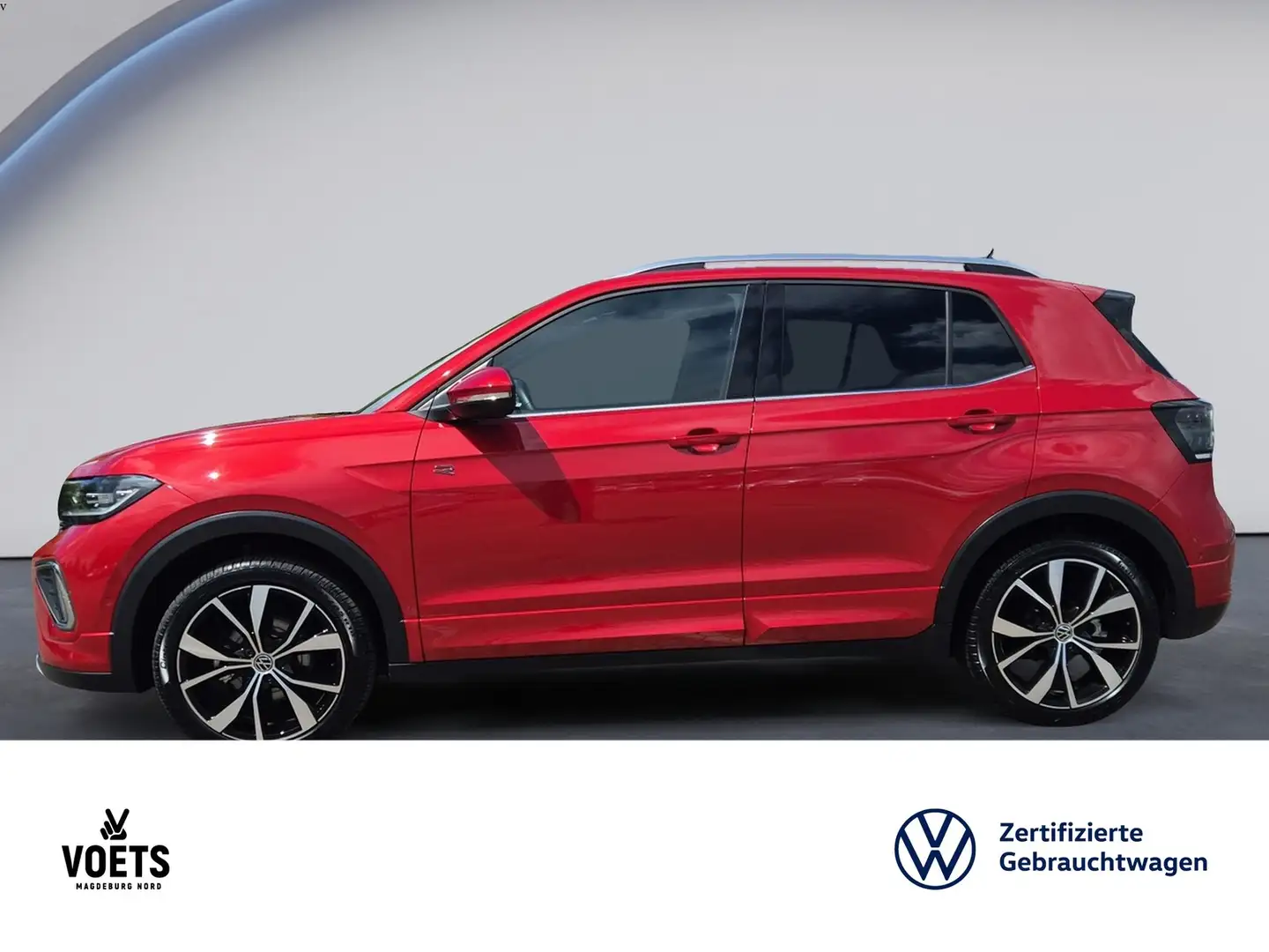 Volkswagen T-Cross 1.5TSI R-LINE DSG AHK+Navi+LED+Sitzhzg. Rot - 2