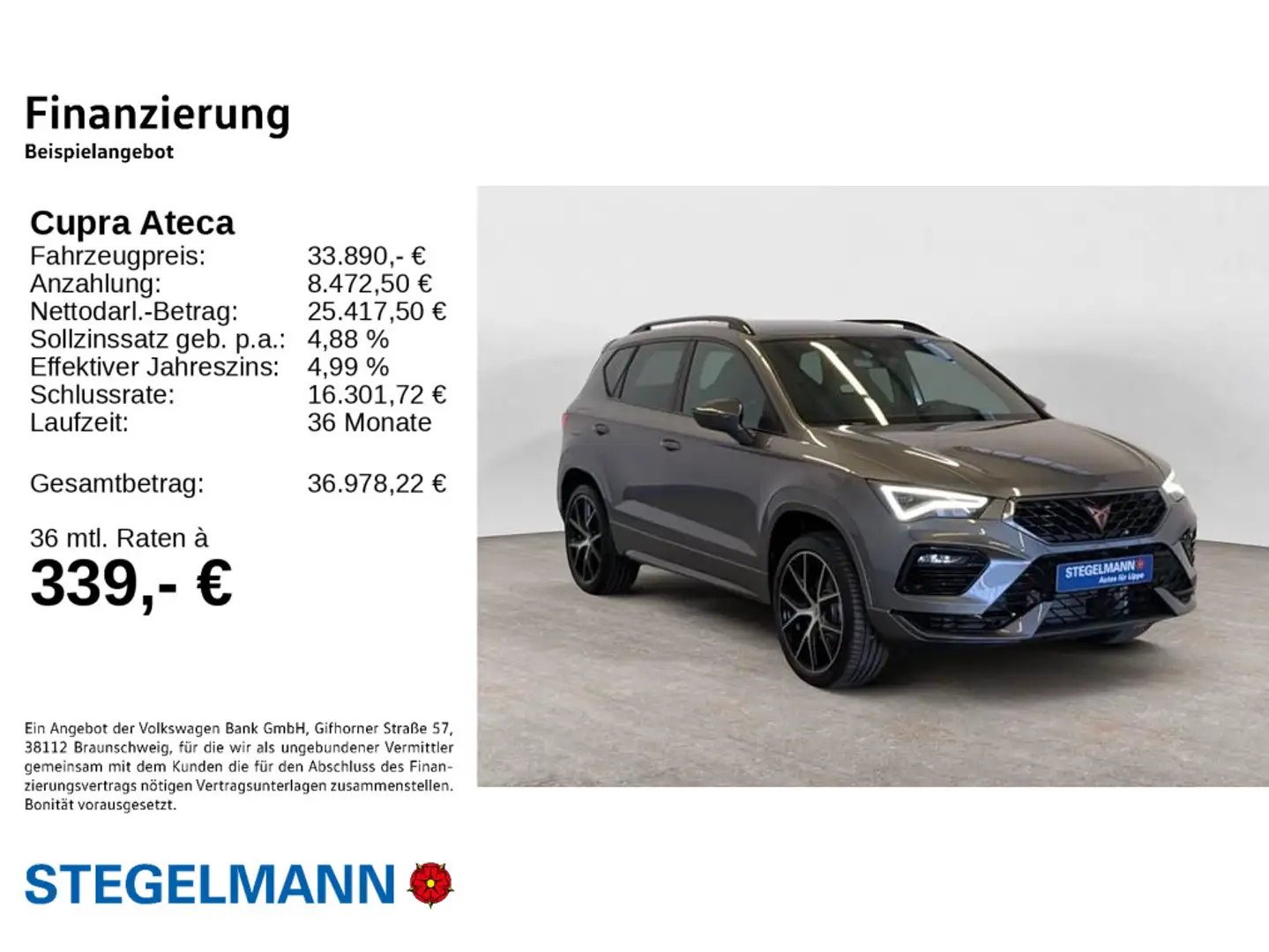 CUPRA Ateca ATECA 2.0 TSI DSG 4DRIVE Beats el. Heckklappe Fa Šedá - 2