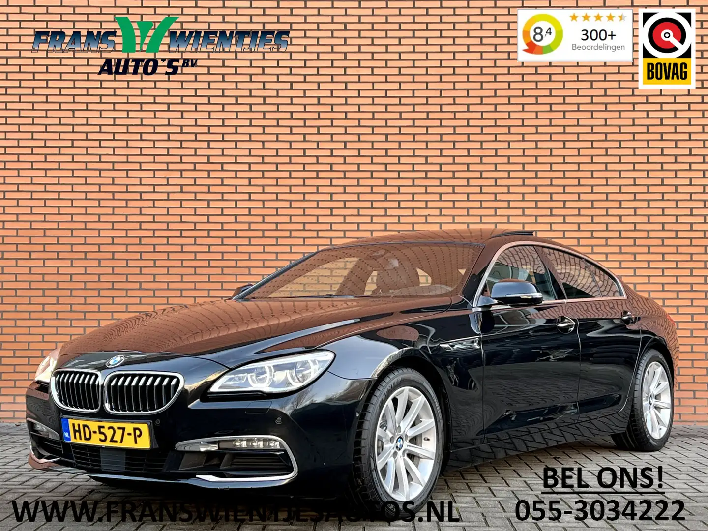 BMW 640 6-serie Coupé 640i High Executive | 320 PK! | Pano Zwart - 1