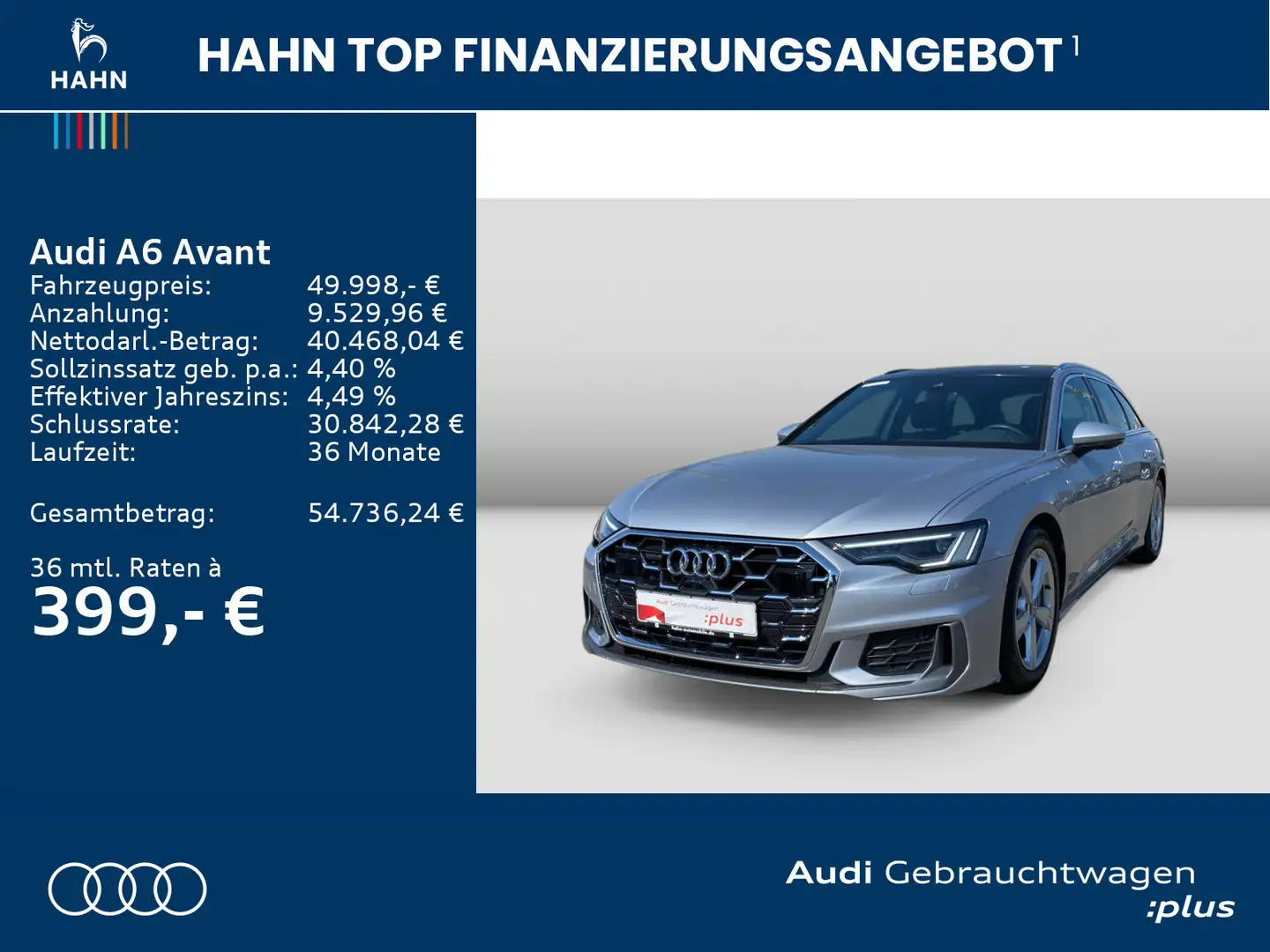 Audi A6 50TDI qua S-Line S-Trc Virtual Matrix P Silber - 2