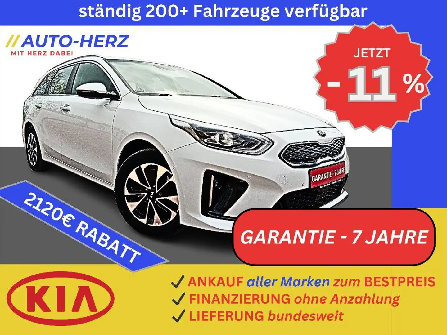 Kia Ceed SW / cee'd SW Spirit Leder+LED+Sitz&Lenkradh Weiß - 1