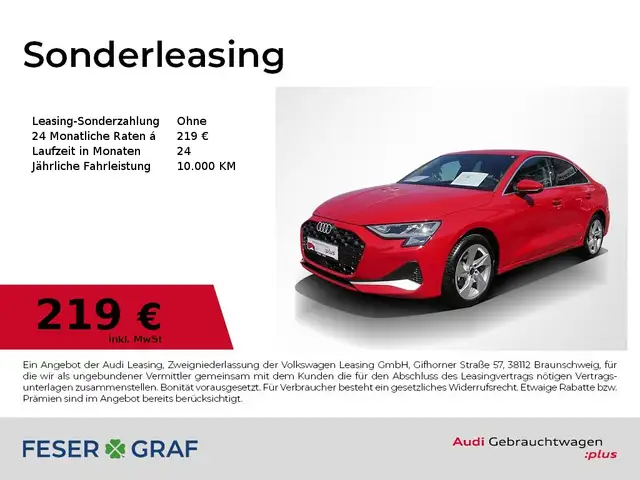 2025 Audi A3 in Red for sale