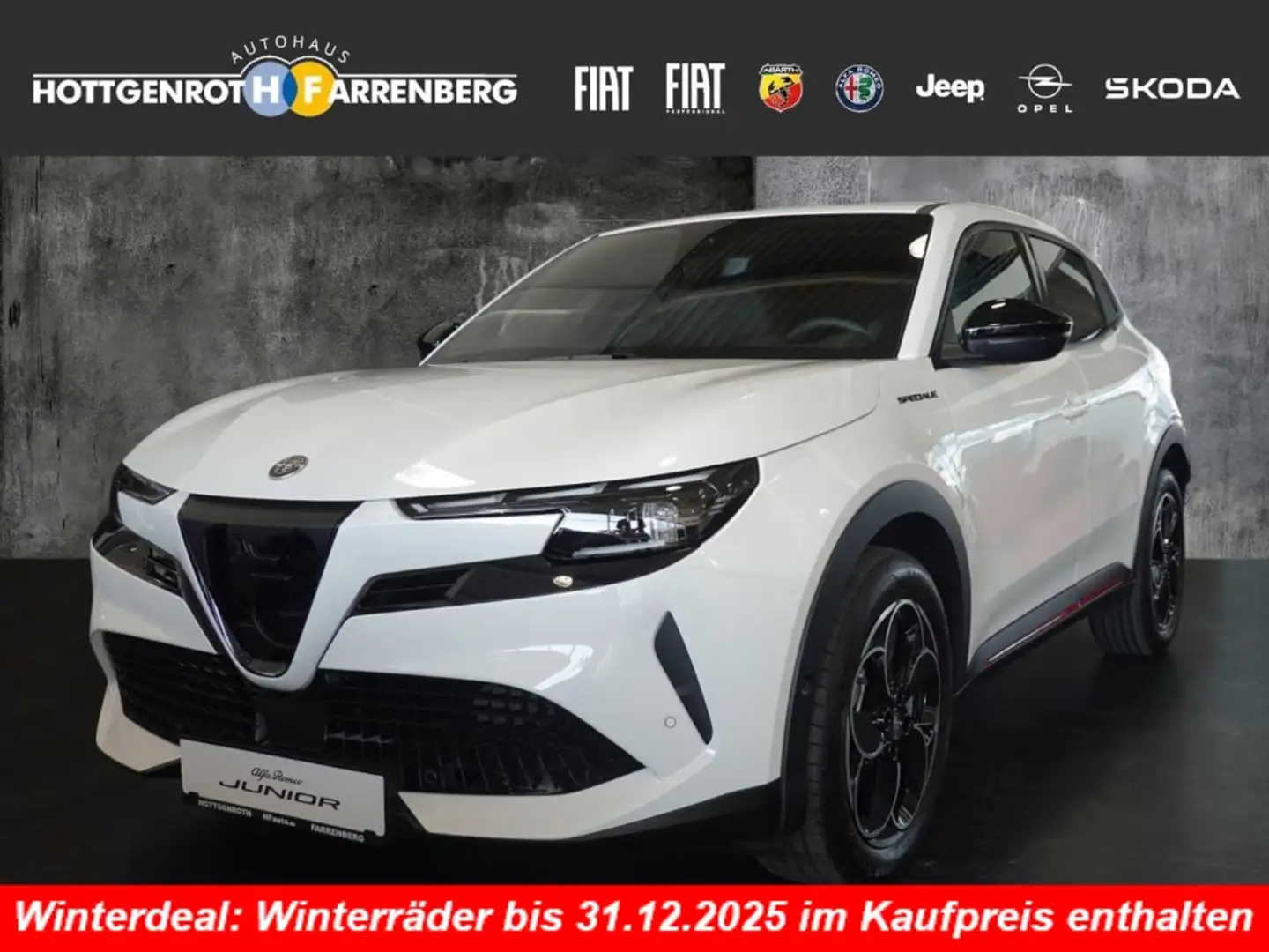 Alfa Romeo Junior Elektro Elettrica Speciale Tech-Paket Weiß - 1