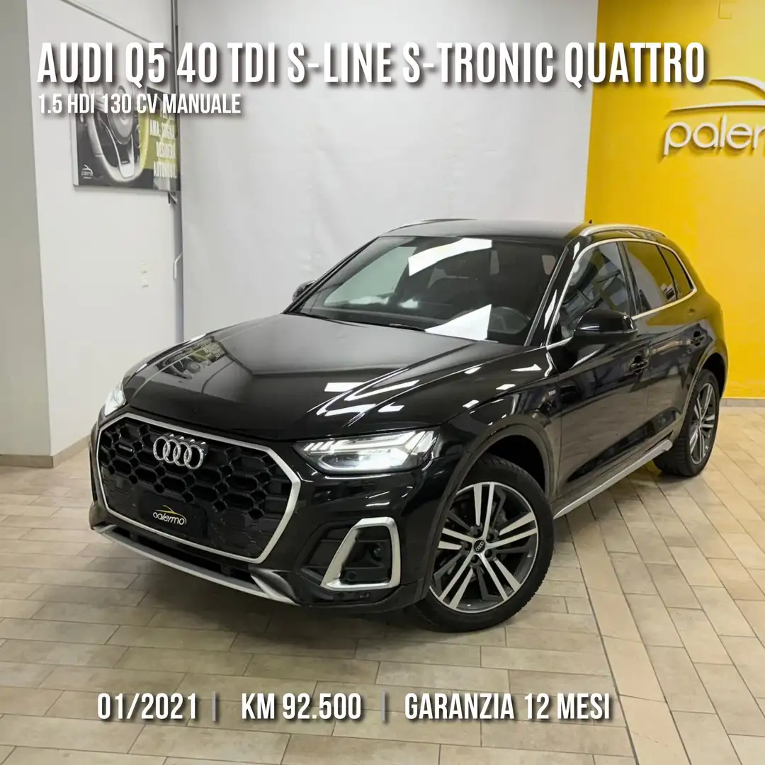 Audi Q5 Q5 40 2.0 tdi mhev S line Plus quattro s-tronic Noir - 1